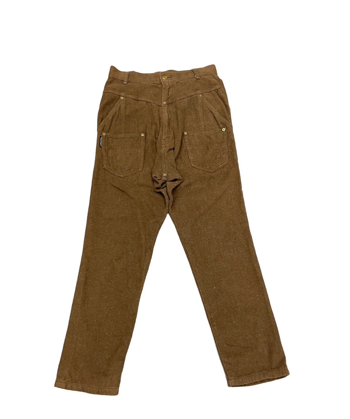image of Mercibeaucoup By Issey Miyake Design Brow Multipocket in Brown, Men's (Size 29)