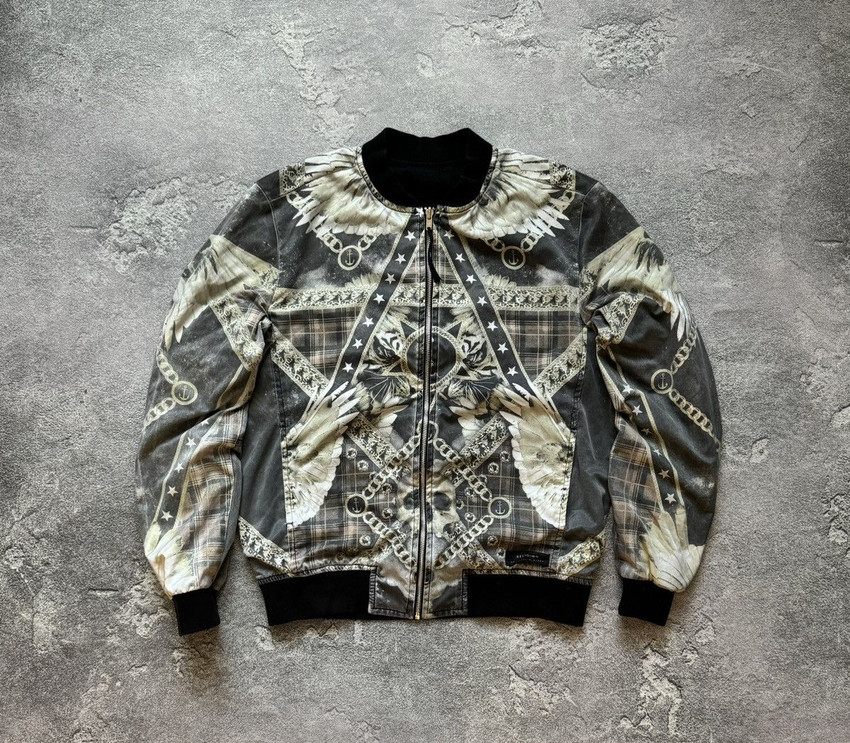 Other Religion M all printed zip bomber jacket long sleeve vintage Size US M / EU 48-50 / 2 - 5 Thumbnail