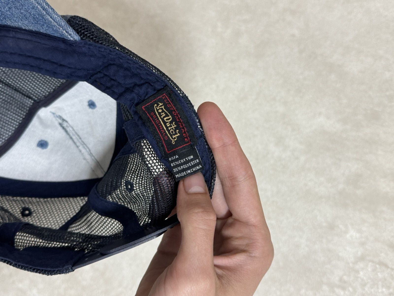 Vintage × Von Dutch Vintage Von Dutch Y2K jeans denim cap hat Size ONE SIZE - 7 Thumbnail
