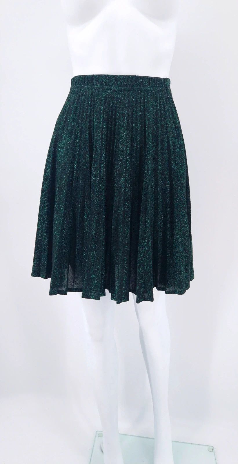 Jean Paul Gaultier JPG 90s Archival Glitter Pleated Skirt Size 28" / US 6 / IT 42 - 9 Thumbnail