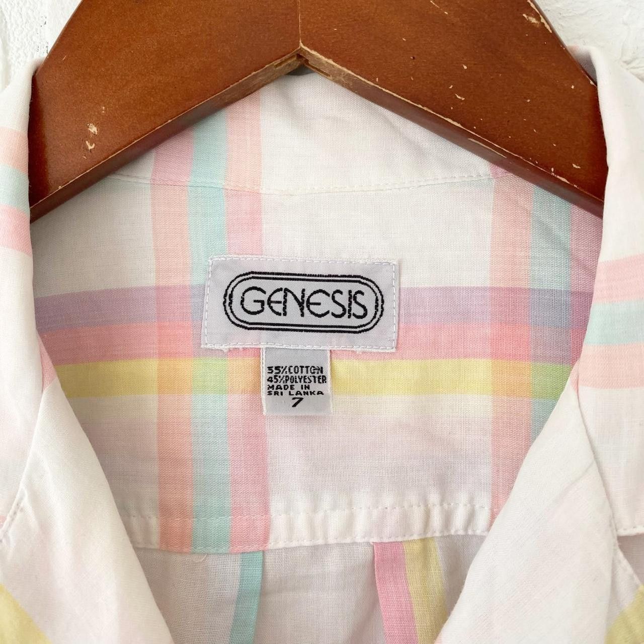 Vintage Vintage white plaid button up size 7 Size S / US 4 / IT 40 - 4 Thumbnail