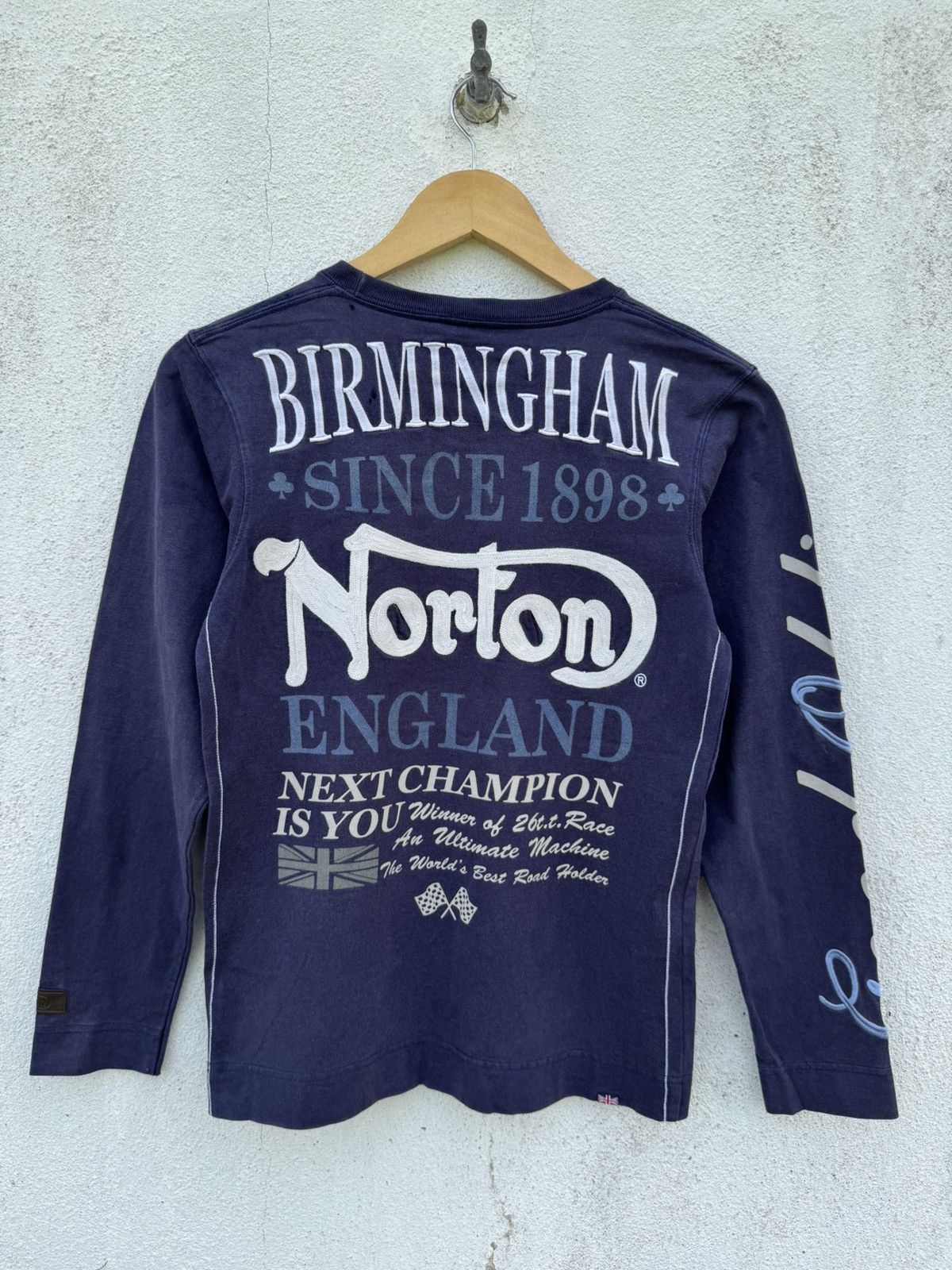 Norton Thrashed Distressed Norton Grunge Tees Size US XS / EU 42 / 0 - 1 Thumbnail