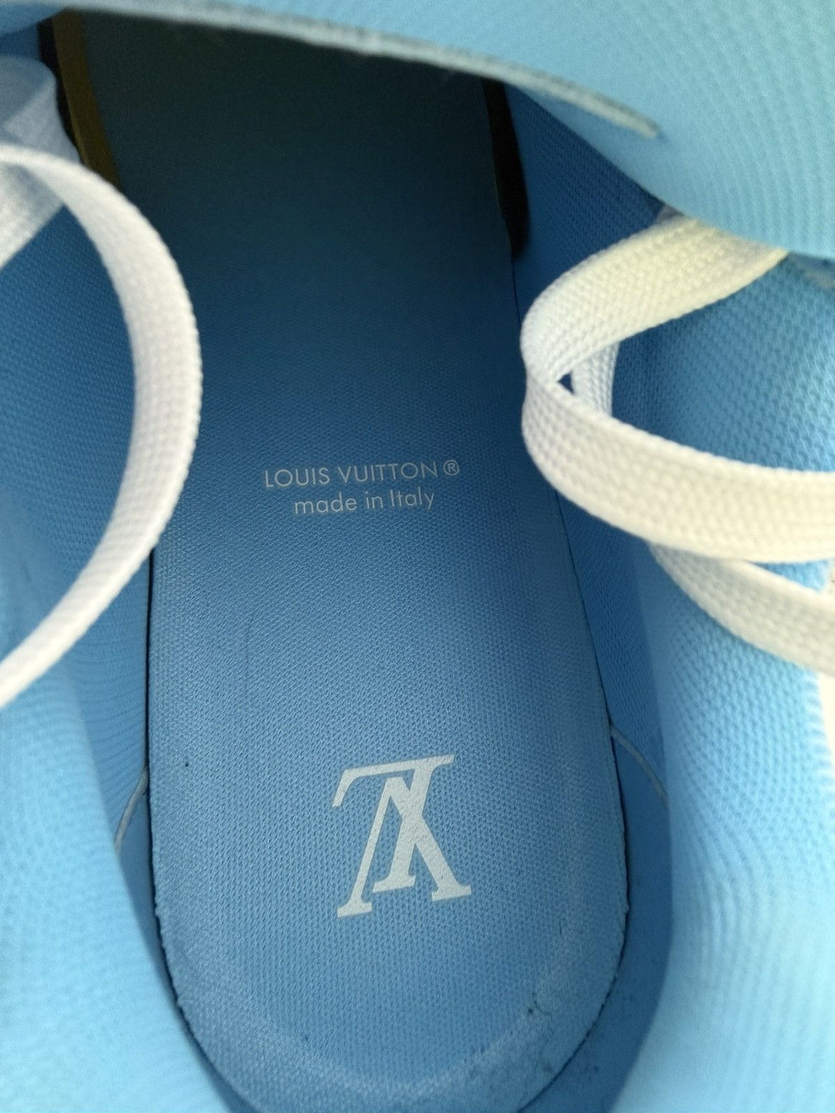 Louis Vuitton Embossed Monogram Blue Louis Vuitton Trainers. Size US 9.5 / EU 42-43 - 7 Thumbnail