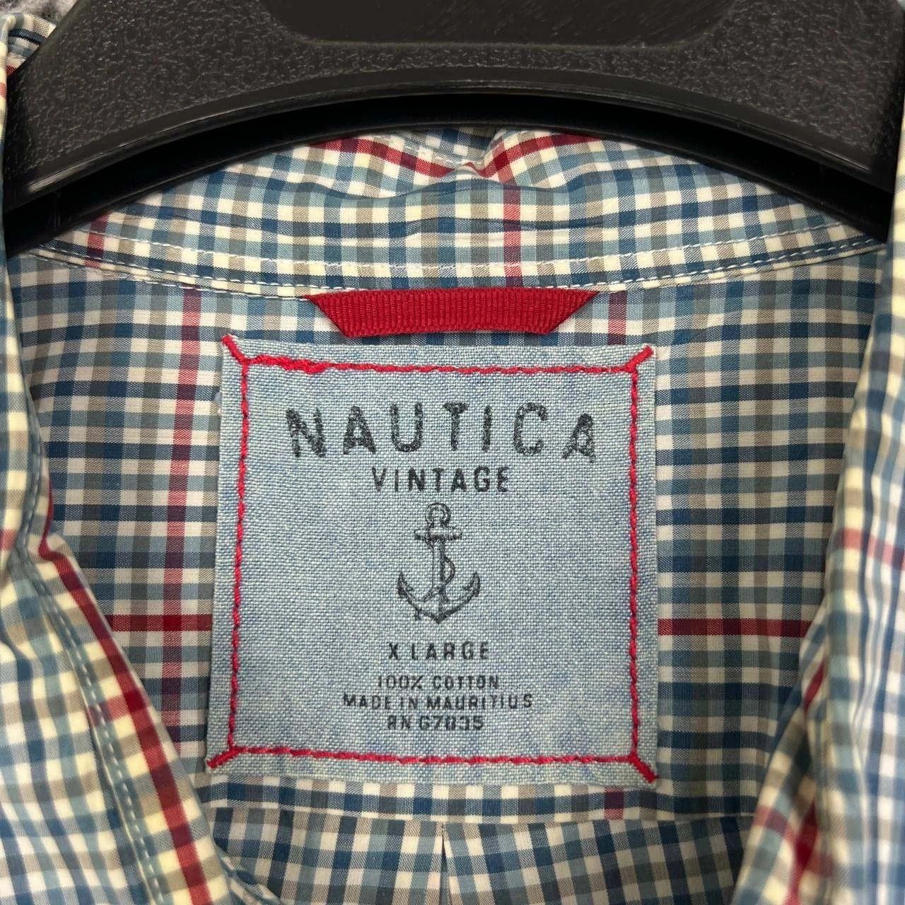 Nautica Vintage Nautica Button Down Shirt Men Plaid Cotton XL Size US XL / EU 56 / 4 - 7 Thumbnail