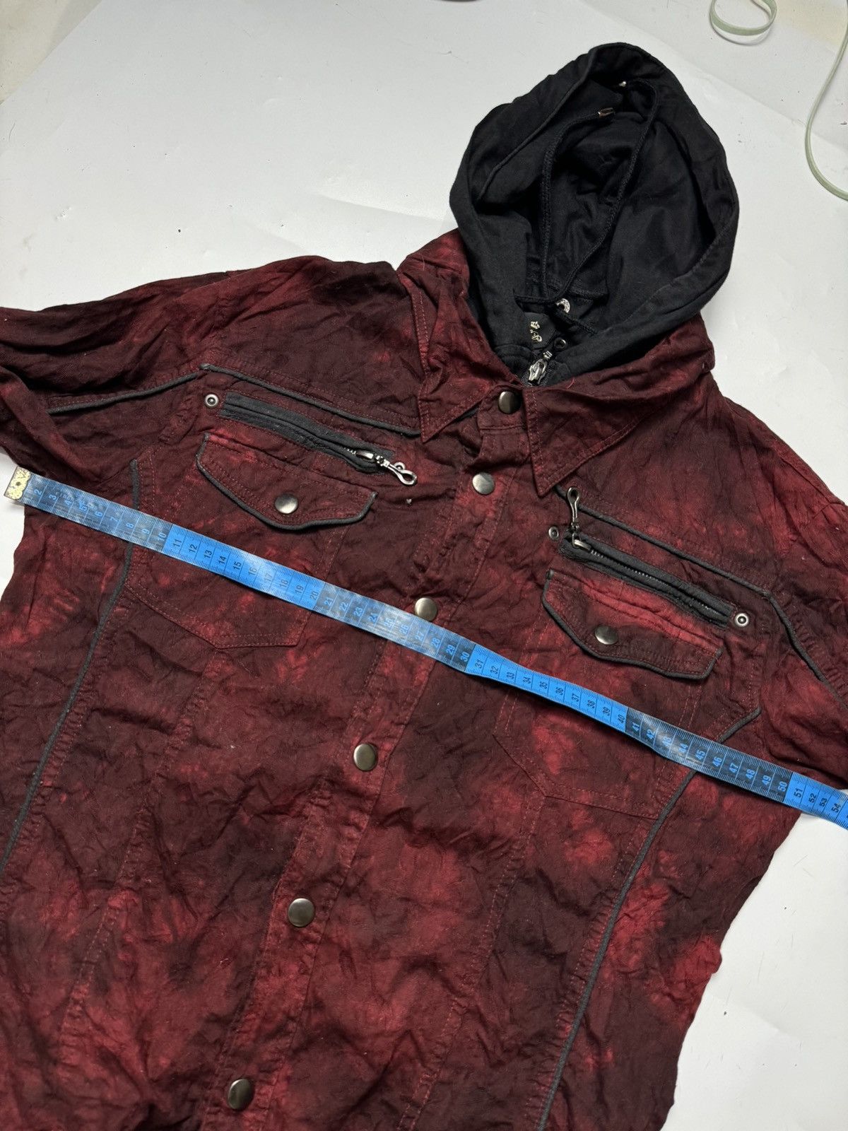 Hysteric Glamour × If Six Was Nine × Japanese Brand Double Layers Semanticdesign Long Shirt with hoodie Size US M / EU 48-50 / 2 - 11 Thumbnail