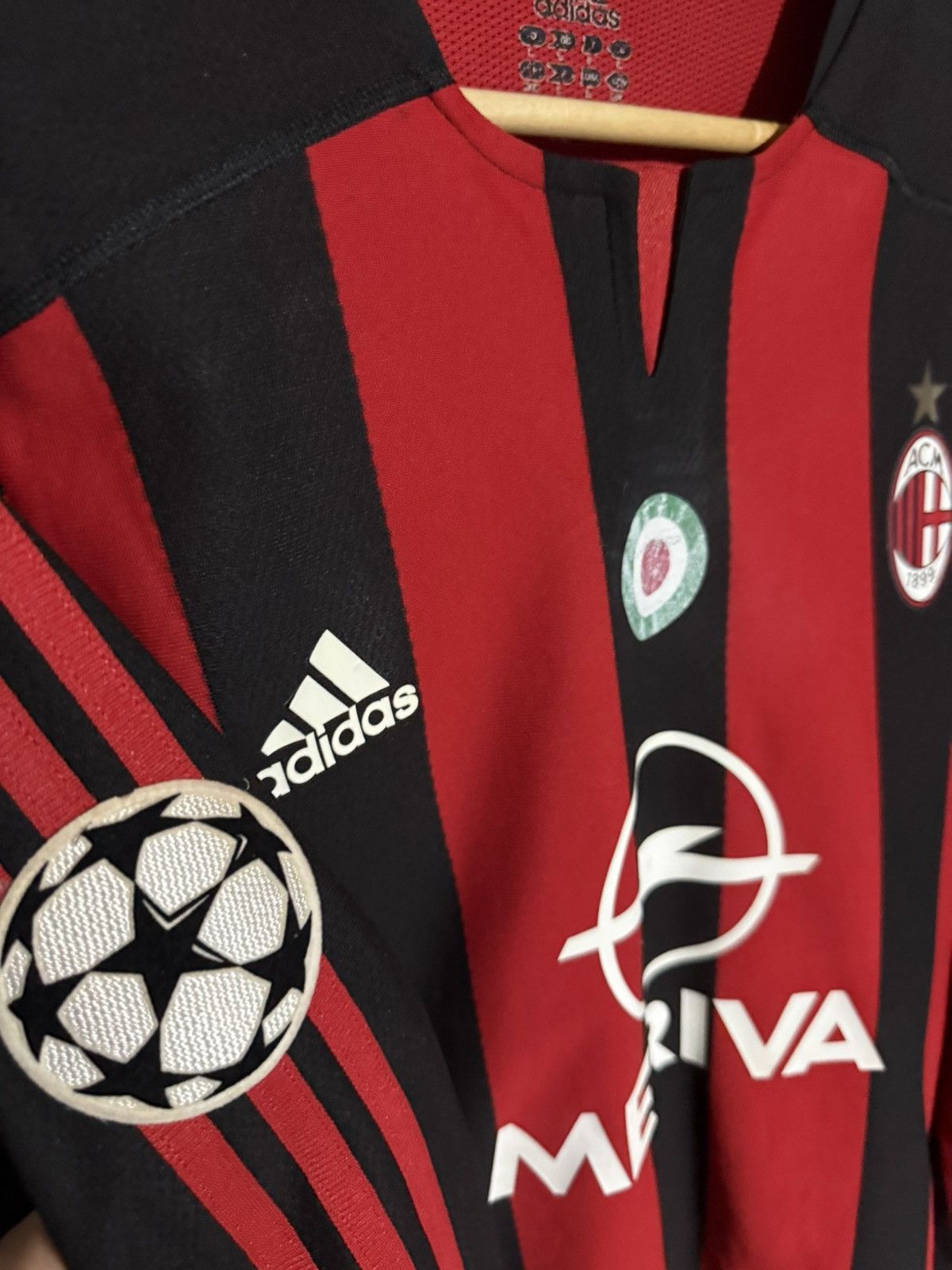 Adidas AC MILAN JERSEY Size US L / EU 52-54 / 3 - 3 Thumbnail