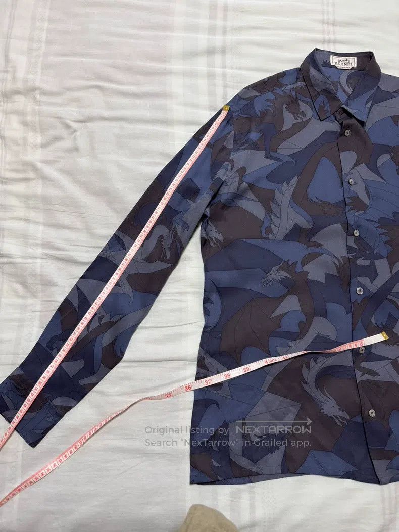 Hermes Hermes Silk shirt, new without tags, shirt jacket. Size US XS / EU 42 / 0 - 6 Thumbnail