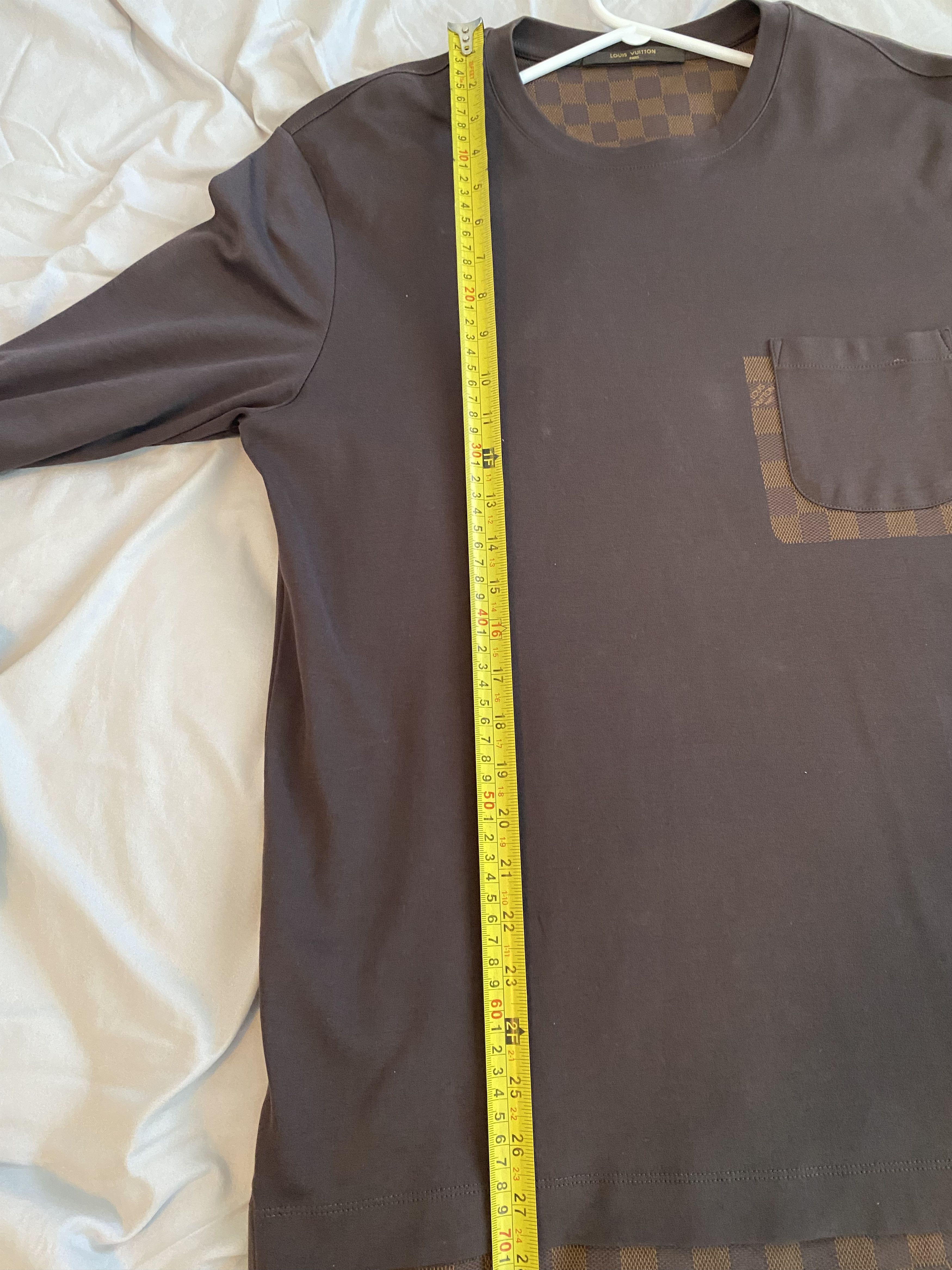 Louis Vuitton Louis Vuitton Damier Pocket Long-Sleeve Tee Size US M / EU 48-50 / 2 - 9 Thumbnail