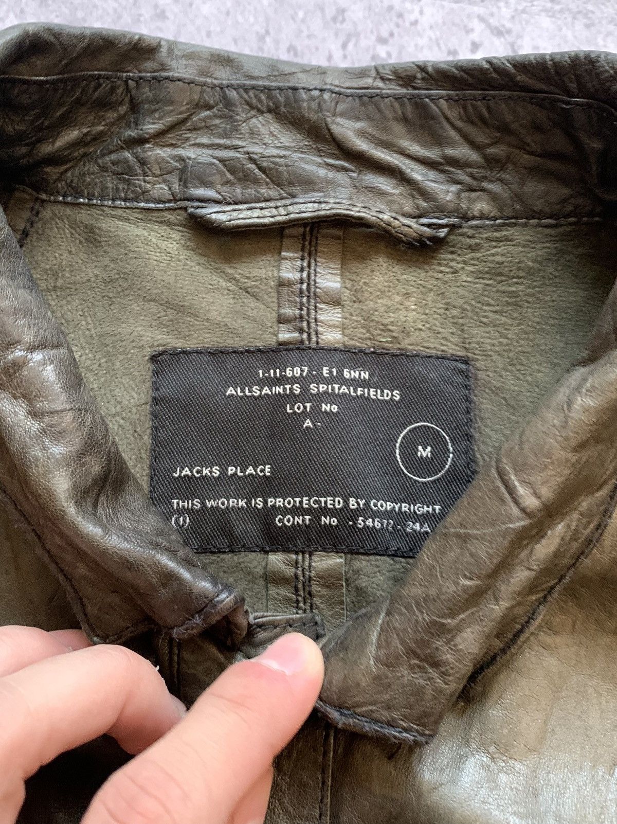 Allsaints 🔥ALLSAINTS AVANT GARDE OPIUM LEATHER JACKET Size US M / EU 48-50 / 2 - 24 Thumbnail