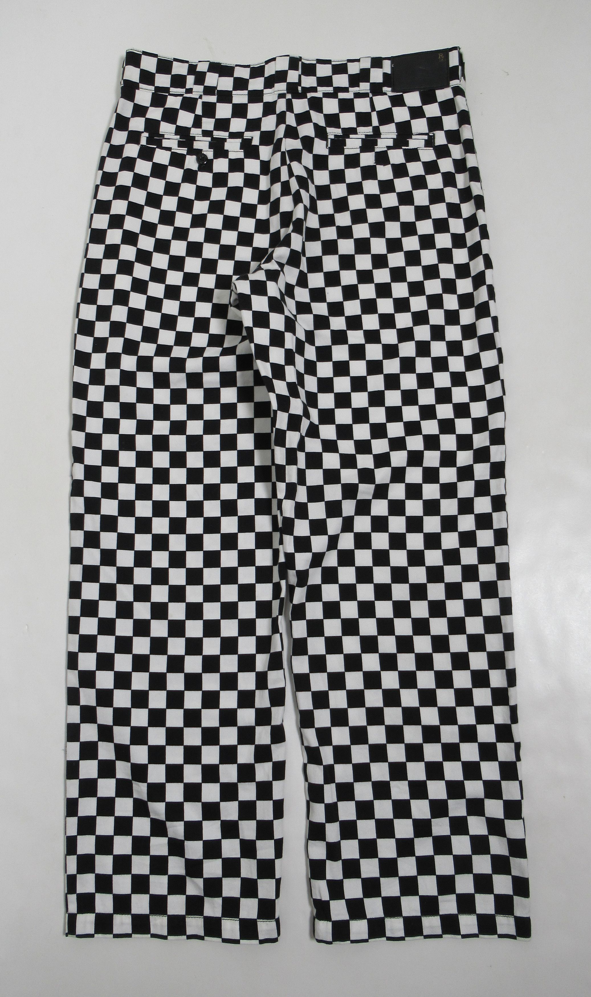 R13 R13 Slouch Pant Black White Checker R13W5008-R115B Size M Size 32" / US 10 / IT 46 - 5 Thumbnail