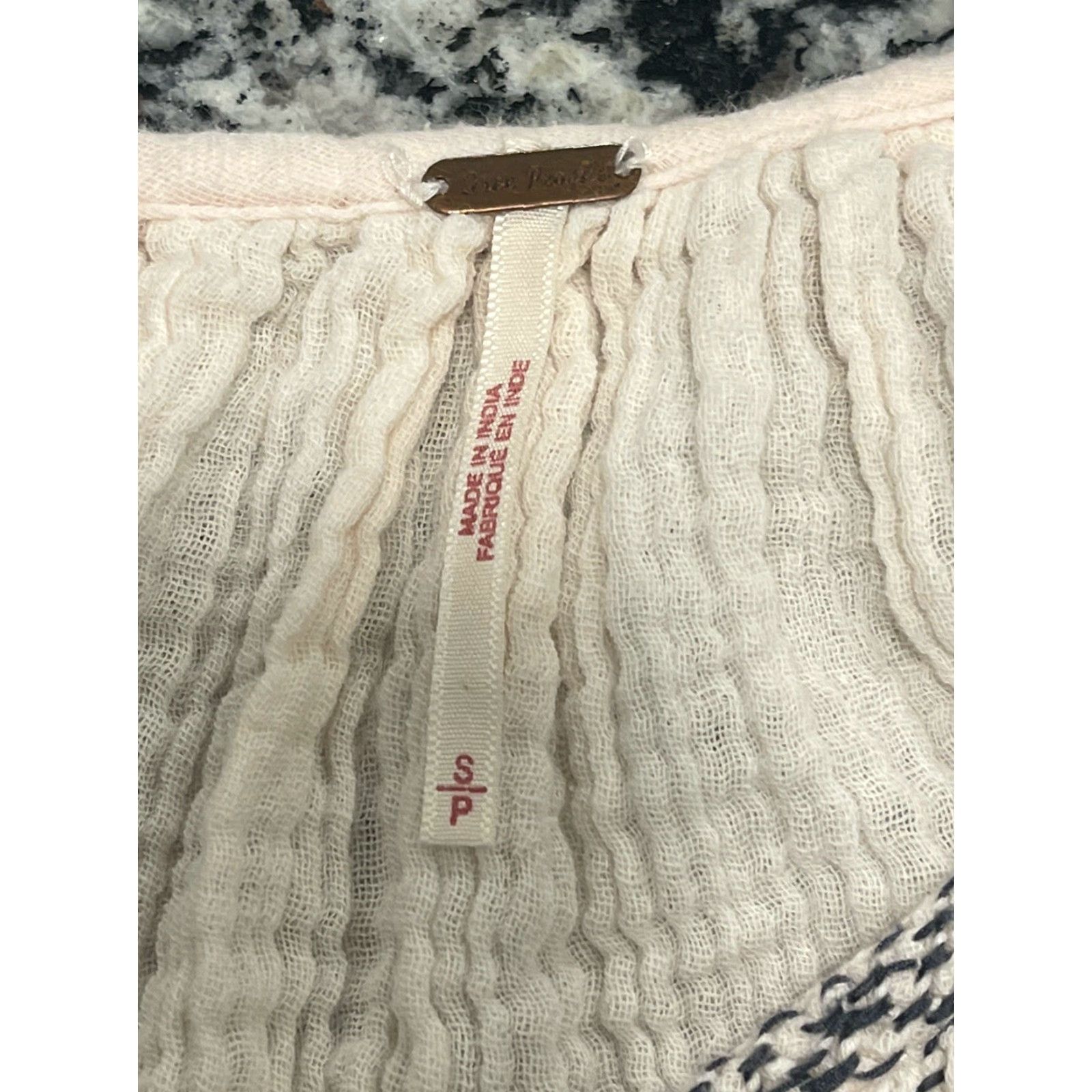 Free People VINTAGE Free People Midi Dress Womens Small Ivory Bohemian 90s Size S / US 4 / IT 40 - 7 Thumbnail