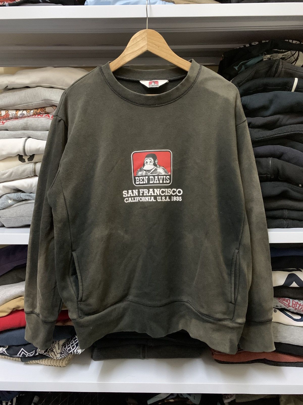 Ben Davis Vintage Ben Davis Rare Faded Sweatshirt Size US L / EU 52-54 / 3 - 1 Thumbnail