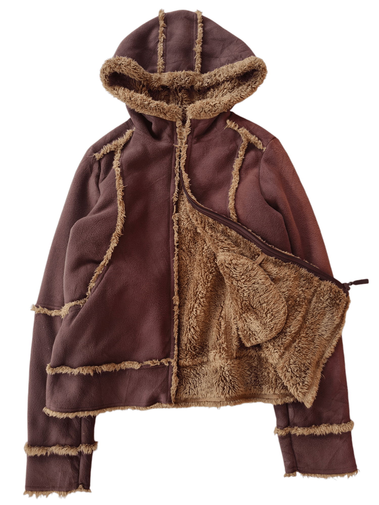 Uniqlo × Vintage Vintage Fleece Jacket Uniqlo Brown Size US M / EU 48-50 / 2 - 1 Thumbnail