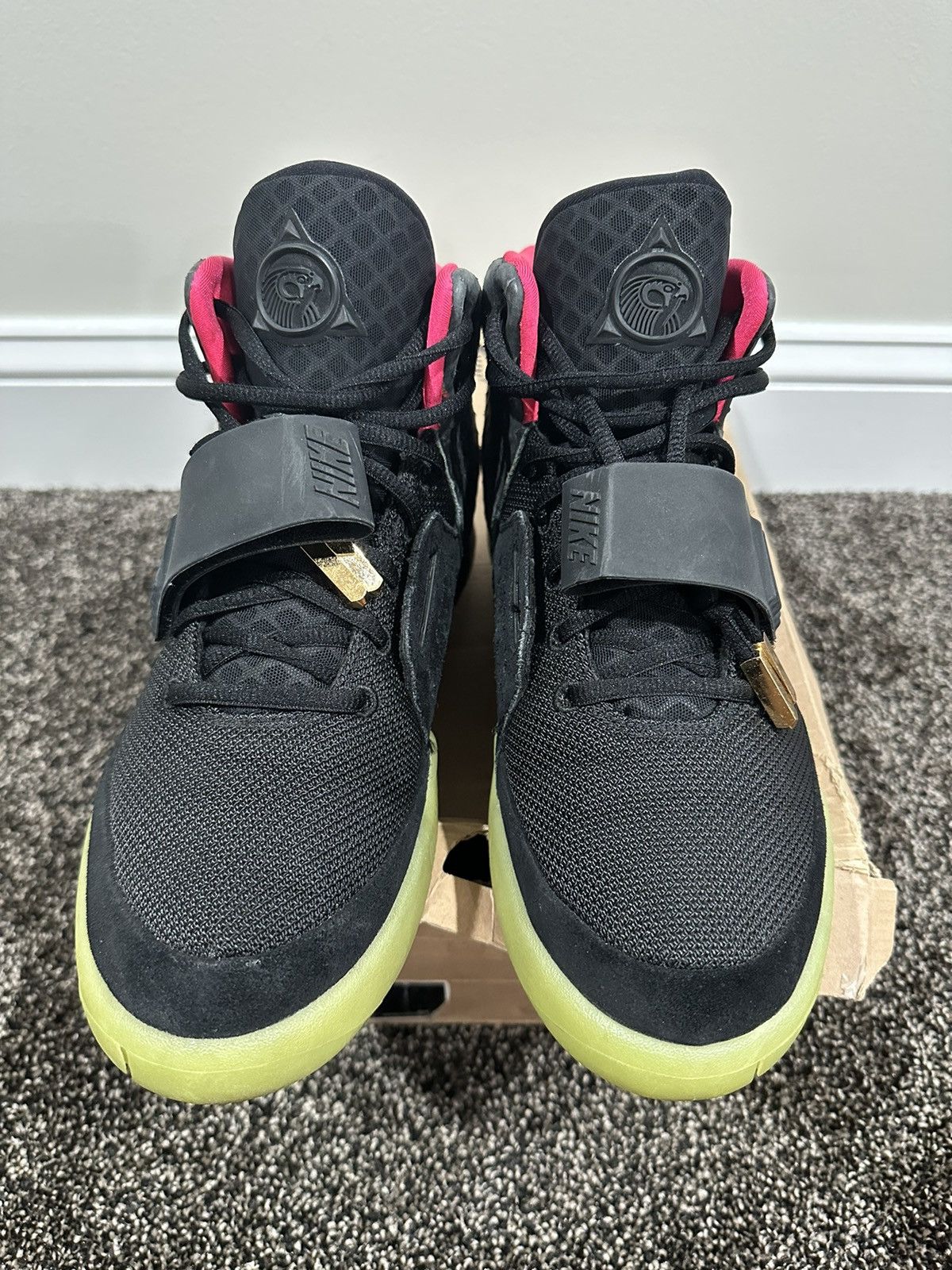 Kanye West × Nike Nike Air Yeezy 2 Kanye West Solar Red Sneakers 2012 Size US 11 / EU 44 - 3 Thumbnail
