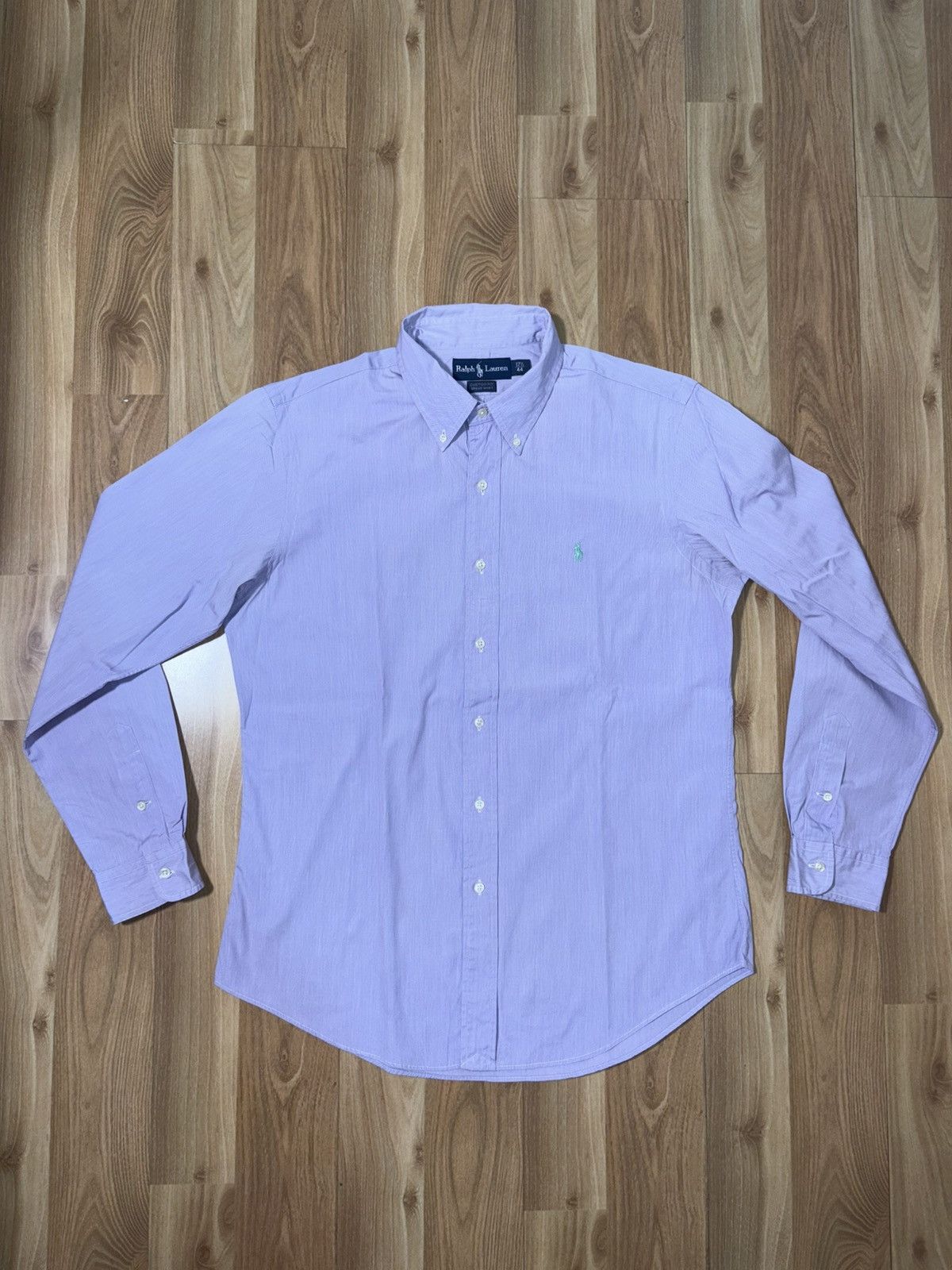 Polo Ralph Lauren Polo Ralph Lauren Fine Stripe Custom Fit Shirt Size 17.5/44 Size US M / EU 48-50 / 2 - 1 Thumbnail