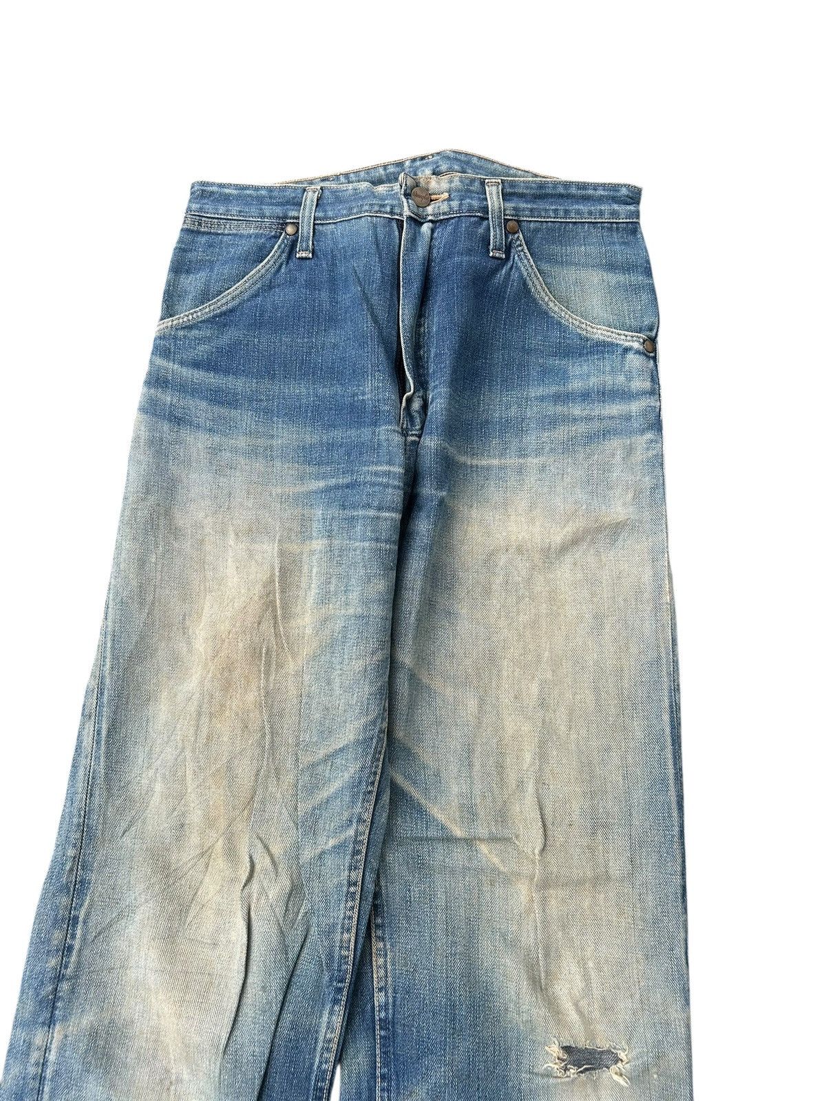 Kapital × Vintage × Wrangler VINTAGE WRANGLER BLUE BELL SELVEDGE DISTRESSED RUSTY DENIM Size US 30 / EU 46 - 6 Thumbnail