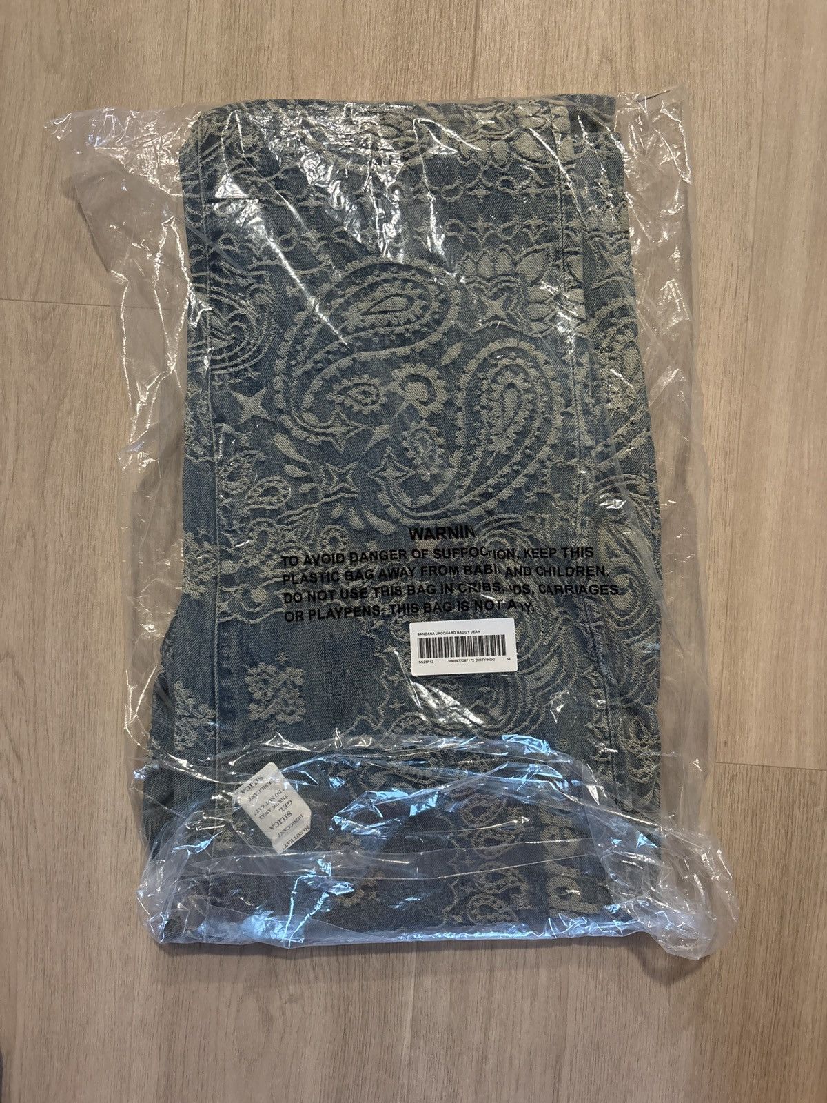 Supreme Supreme Bandana Jacquard Baggy Jean Size US 34 / EU 50 - 4 Thumbnail