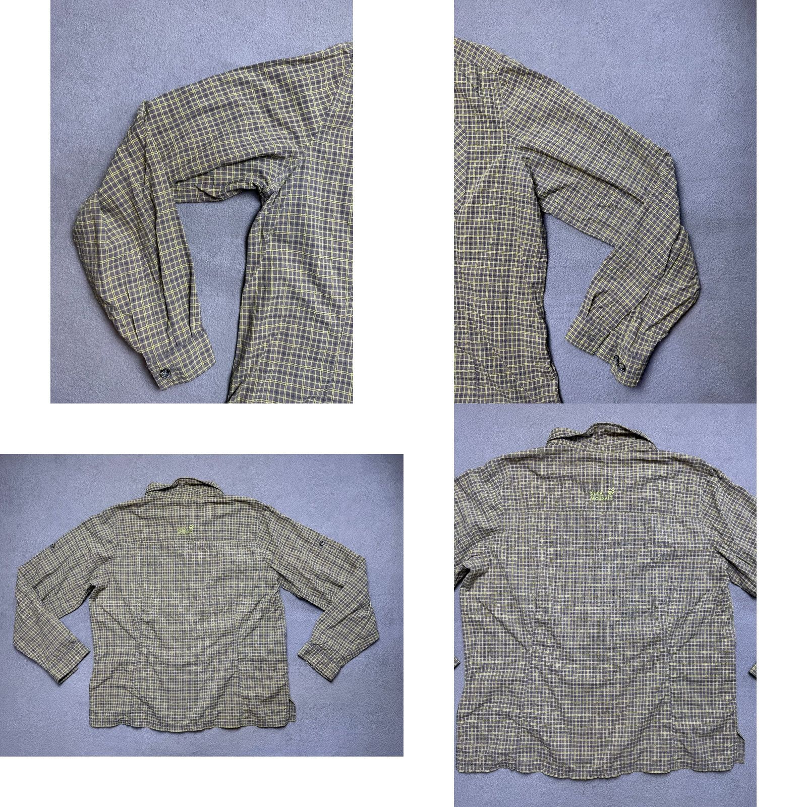 Jack Wolfskin Jack Wolfskin Button up shirt long sleeve outdoor hiking womens XL Green Shirt Womens XL Green Size XL / US 12-14 / IT 48-50 - 8 Thumbnail