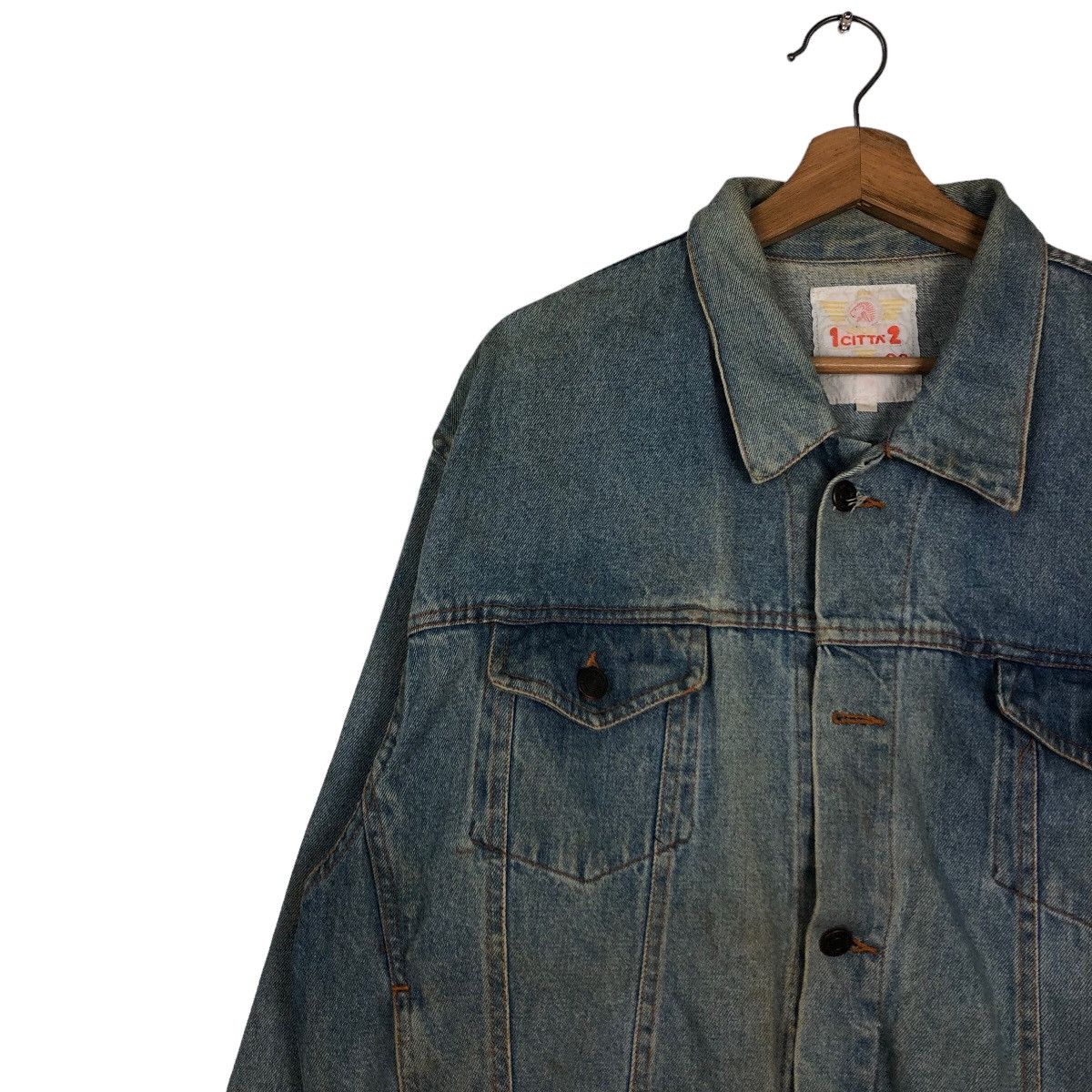 Hysteric Glamour 🔥Vintage Trucker Denim Jacket Radio FM Japan Biker Wear Size US M / EU 48-50 / 2 - 7 Thumbnail
