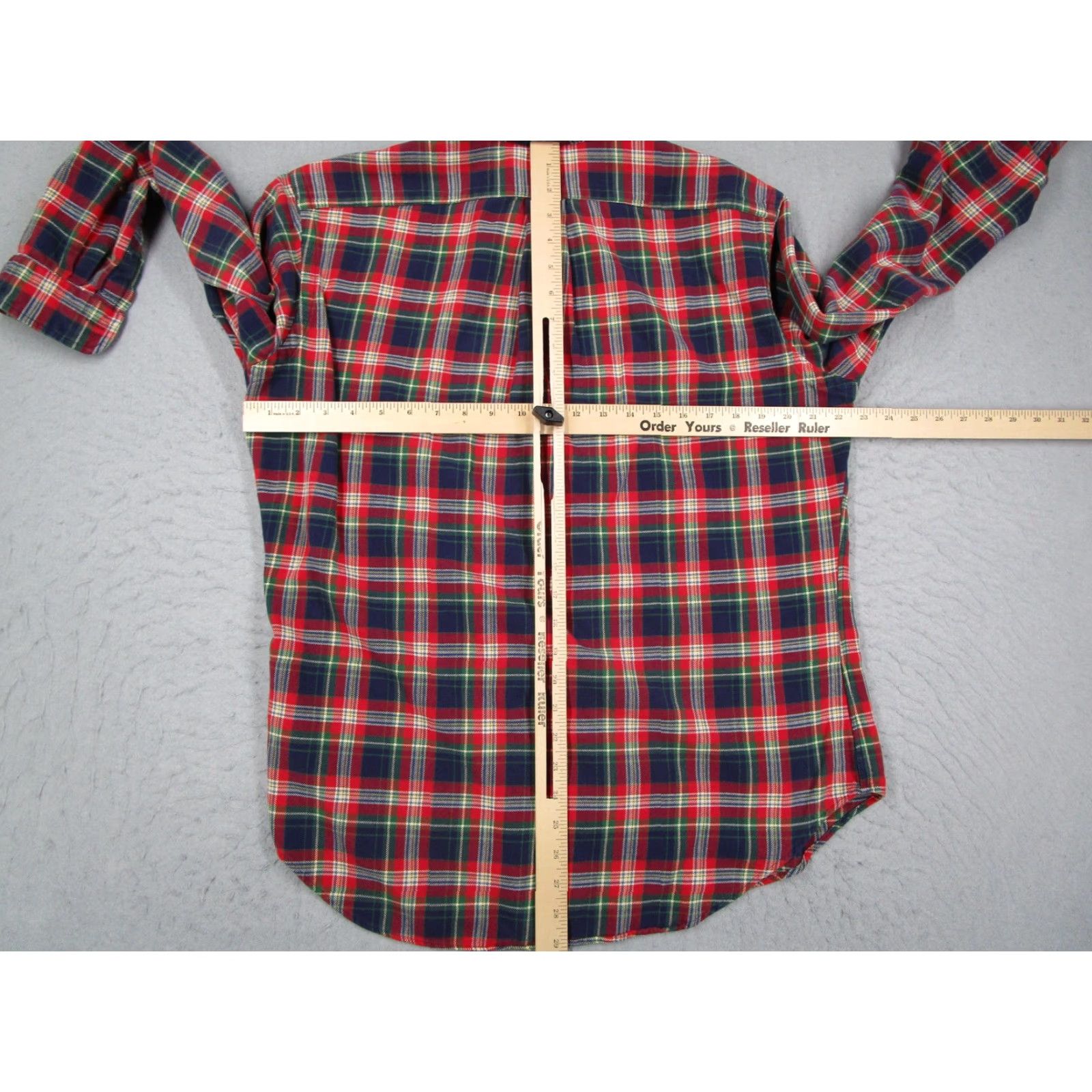 Ralph Lauren Ralph Lauren Shirt Mens Large Red Green Plaid Flannel Button-Down Pony Embroidered Classic Fit Shirt Size US L / EU 52-54 / 3 - 4 Thumbnail