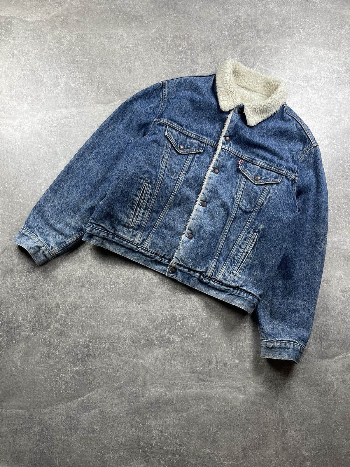 Levi's Levi’s Vintage USA Made Sherpa Trucker Denim Jacket Blue Size US L / EU 52-54 / 3 - 1 Thumbnail