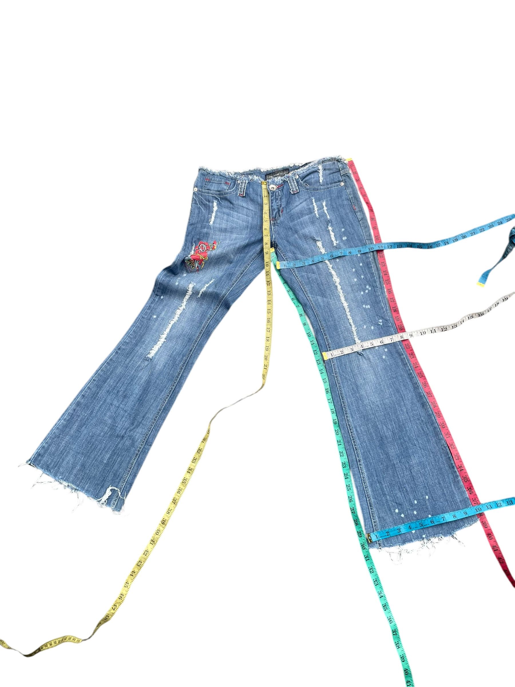 Imperial Imperial Star Flare Distresed Denim Size 33" - 10 Thumbnail