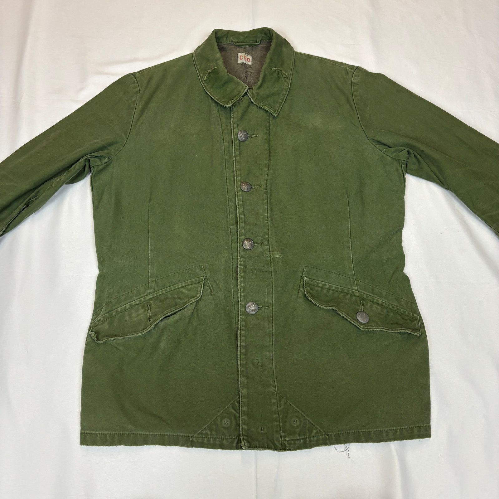 Vintage Vintage 70s Swedish Military Jacket C50 OSB M59 4 Pocket Size US M / EU 48-50 / 2 - 2 Thumbnail