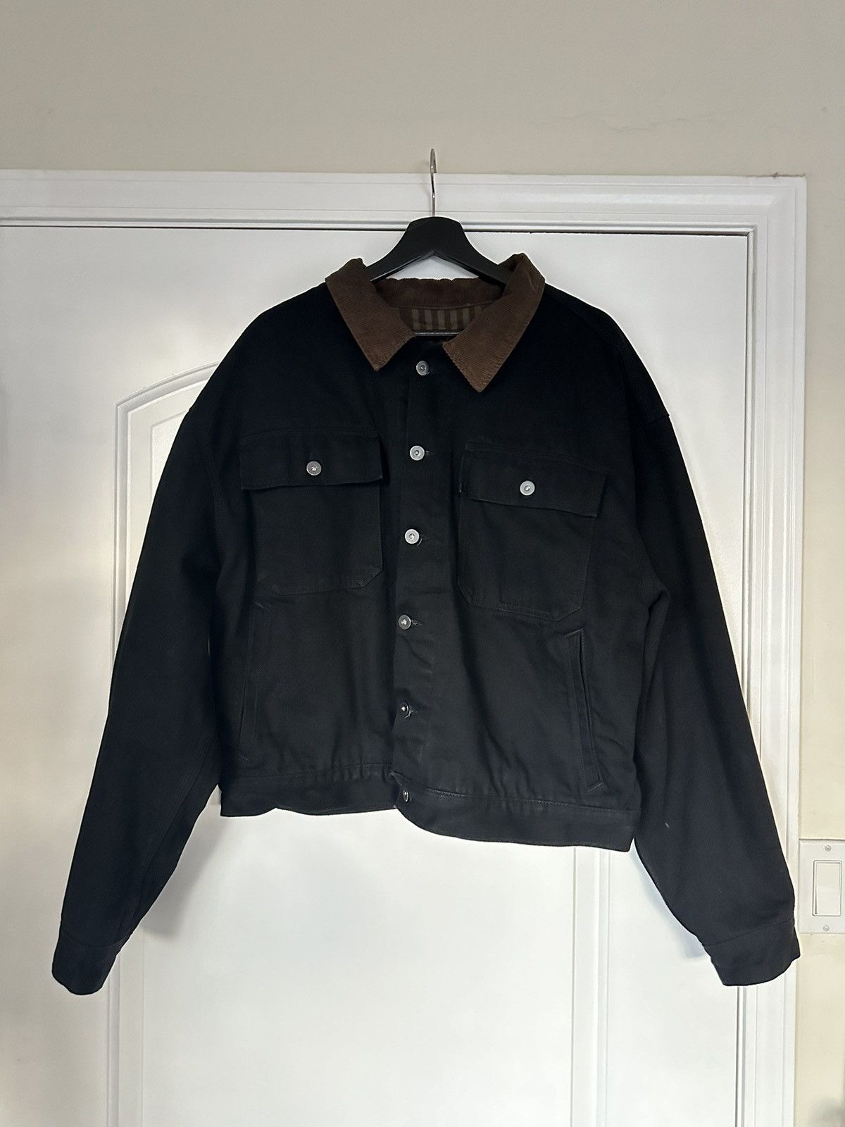 Yeezy Yeezy season 6 denim flannel jacket | Grailed
