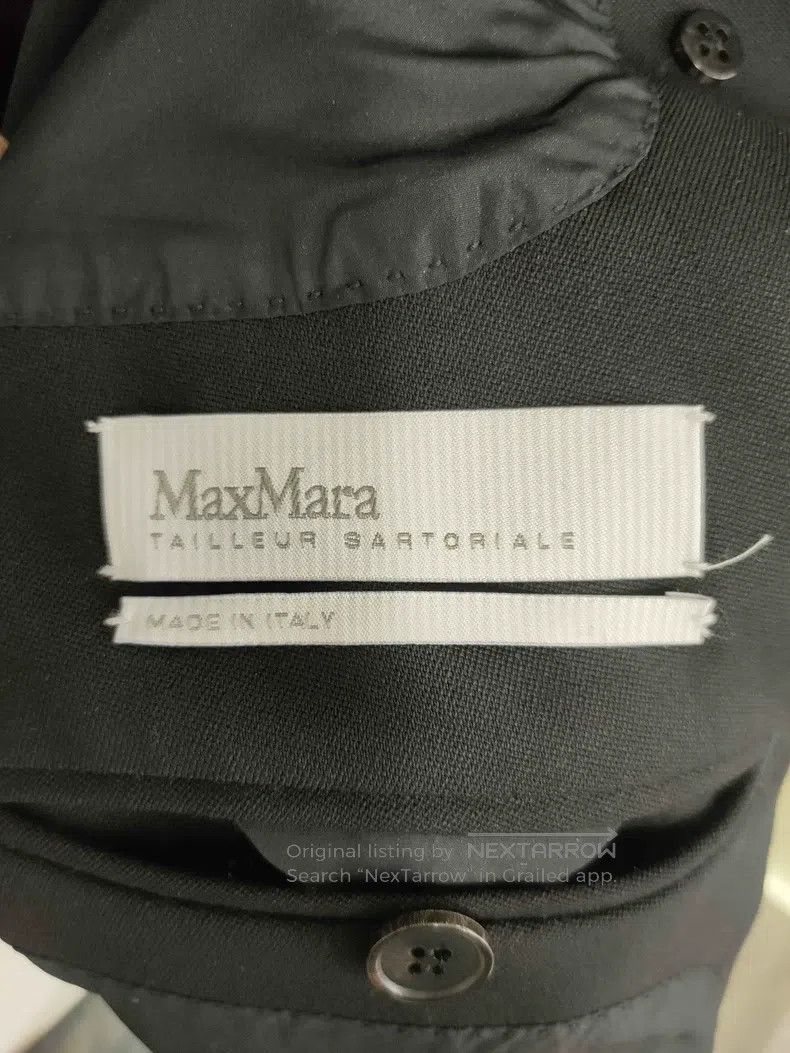 Max Mara Max Mara Solid Color Double-Breasted Lapel Suit Jacket Size XS / US 0-2 / IT 36-38 - 3 Thumbnail