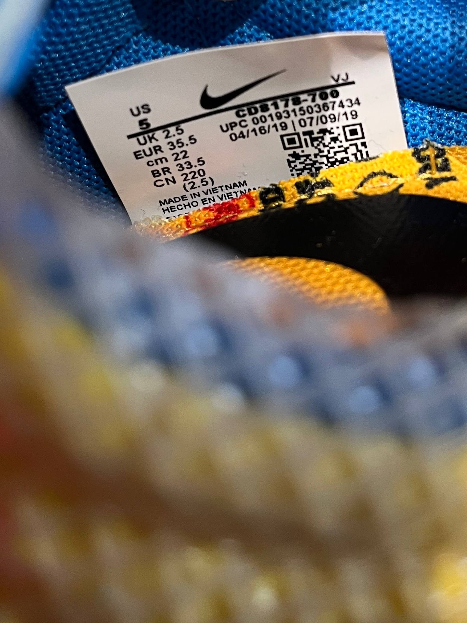 Nike × Off-White Nike OffWhite Yellow Vapor Street CD8178-700 size 5 NEW Size US 5 / IT 35 - 5 Thumbnail