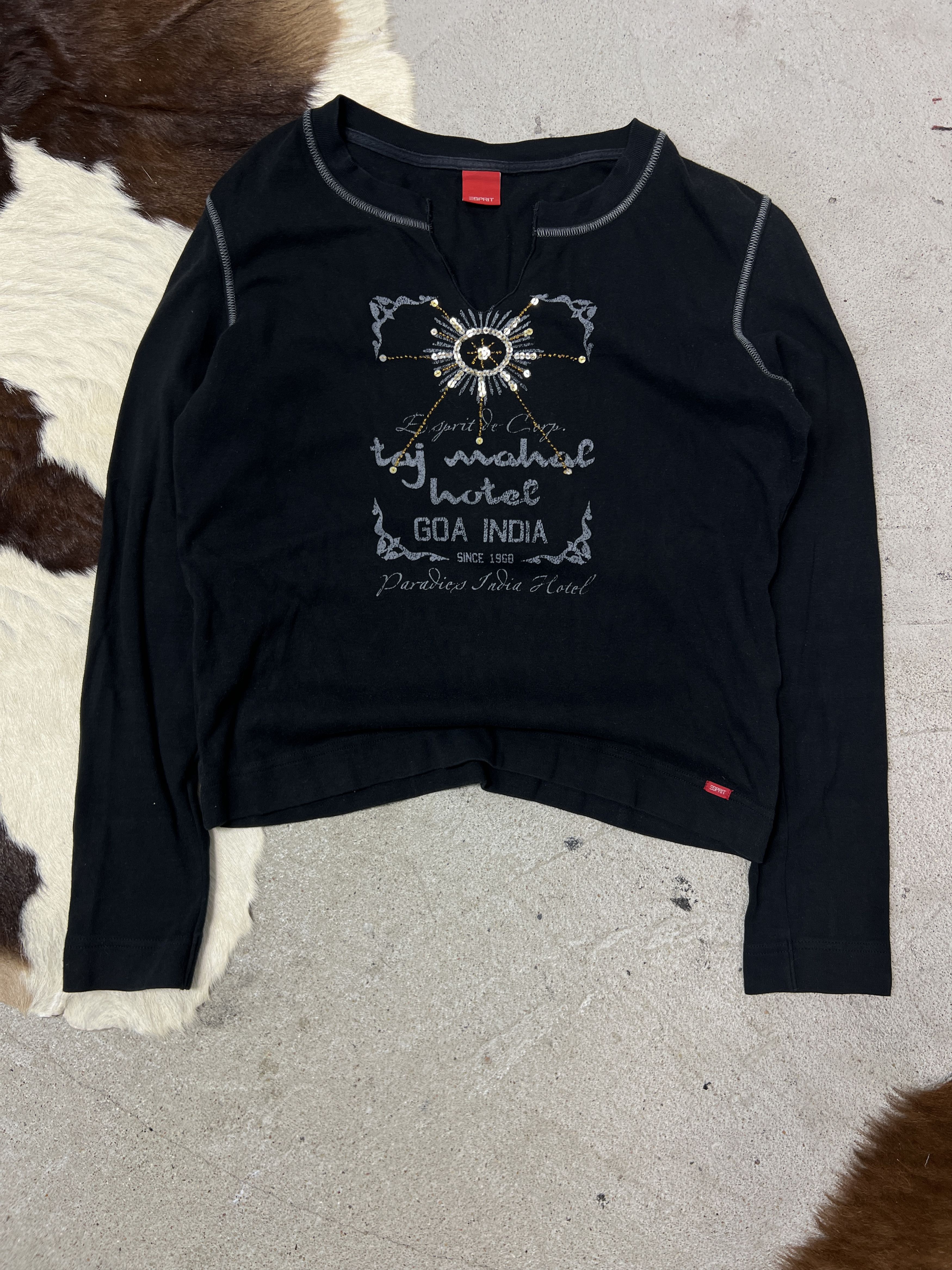 Vintage Vintage Avant Garde Grunge Printed Longsleeve Y2K Size XL / US 12-14 / IT 48-50 - 2 Thumbnail