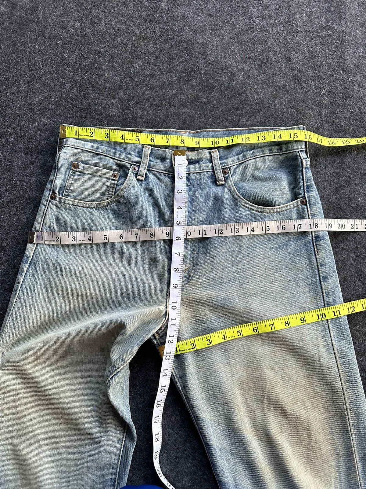 Levi's Vintage LVC 502 XX Crop Dirty Denim D477 Size US 32 / EU 48 - 8 Thumbnail
