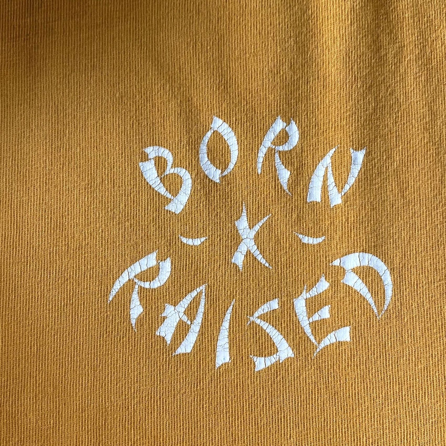 Born X Raised Born x Raised Shirt Mens Large Yellow Back Print Logo Graphic Tee Streetwear Size US L / EU 52-54 / 3 - 5 Thumbnail