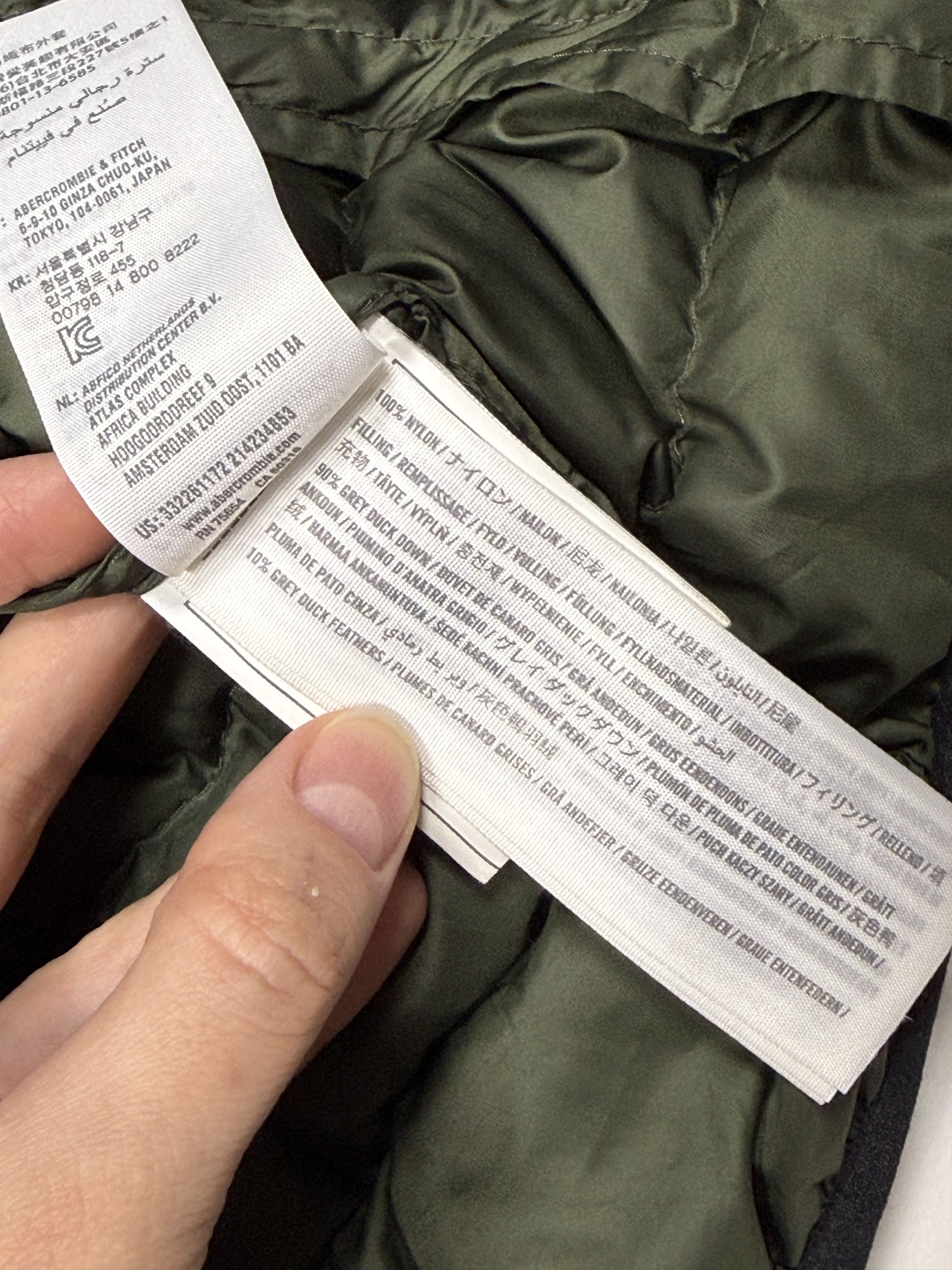 Hollister Hollister Light Black Down Jacket (M) Size US M / EU 48-50 / 2 - 5 Thumbnail