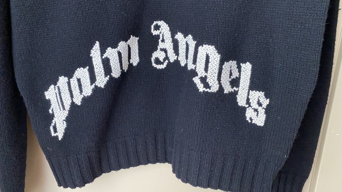 Palm Angels Palm Angels Wool Sweater Black Size M Size US M / EU 48-50 / 2 - 3 Thumbnail