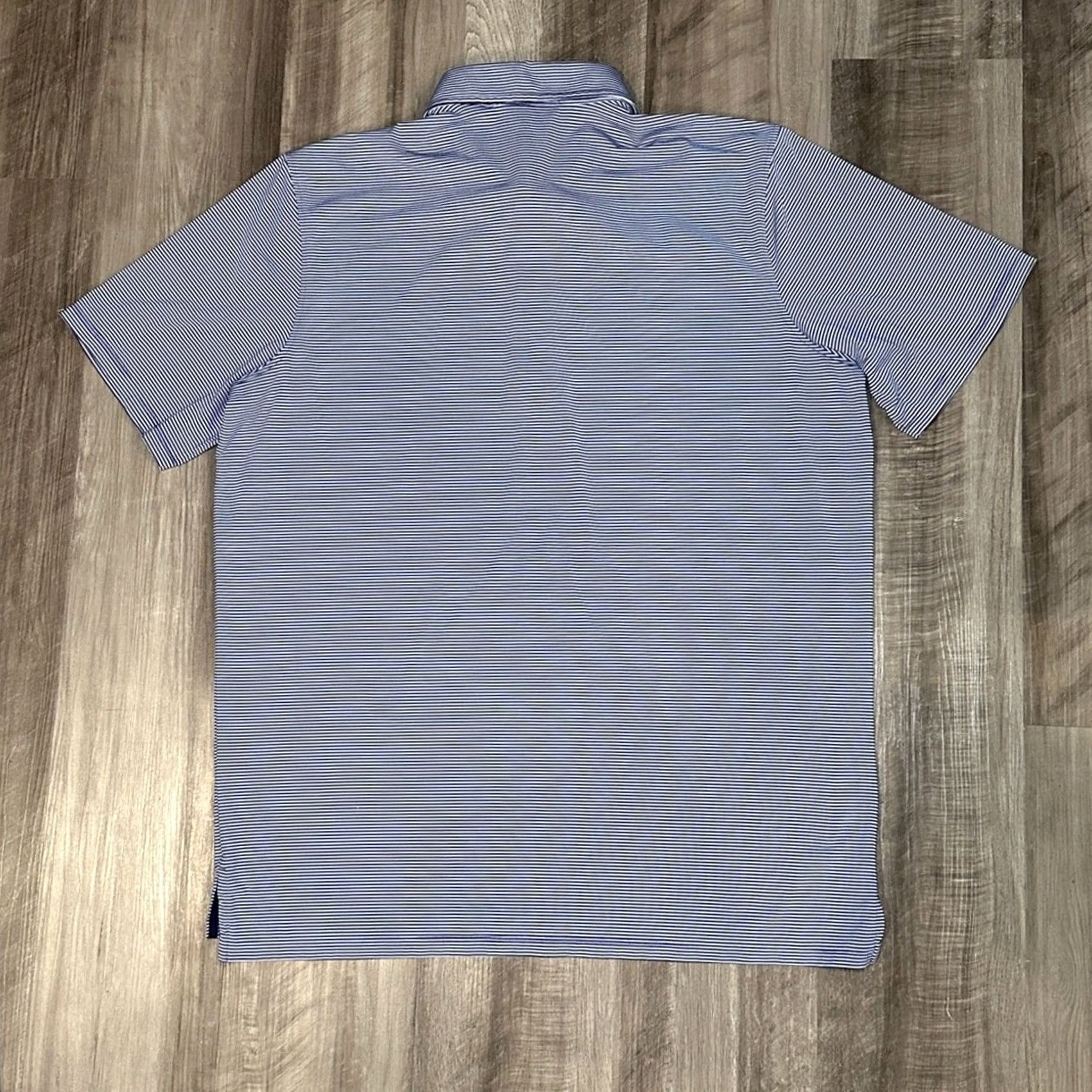 Vintage Greyson Saranac Striped Golf Polo XL Men Blue Polo Saranac Striped Golf Polo XL Mens Blue Size US XL / EU 56 / 4 - 3 Thumbnail