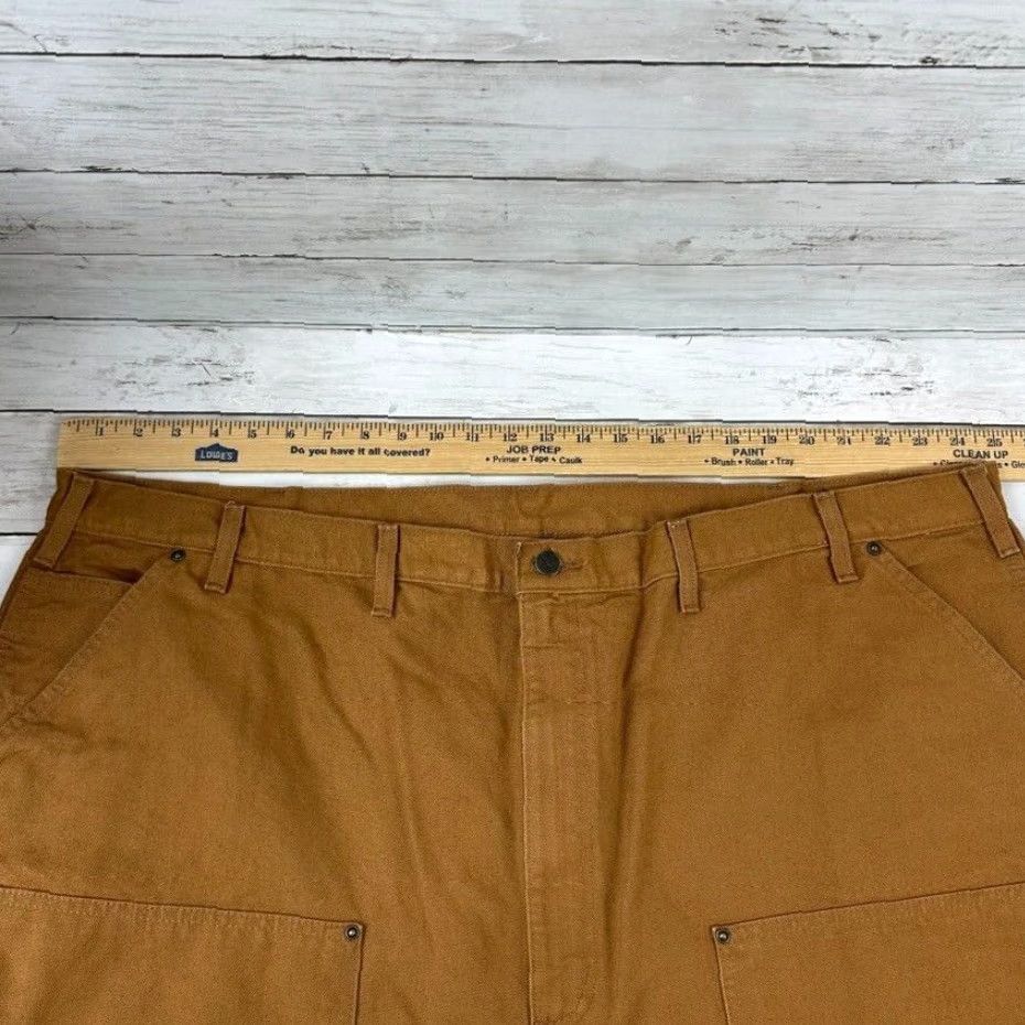 Carhartt VINTAGE Carhartt Work Pants 50x30 Brown Canvas Mens Carpenter Loose Fit Casual Workwear Size US 34 / EU 50 - 6 Thumbnail