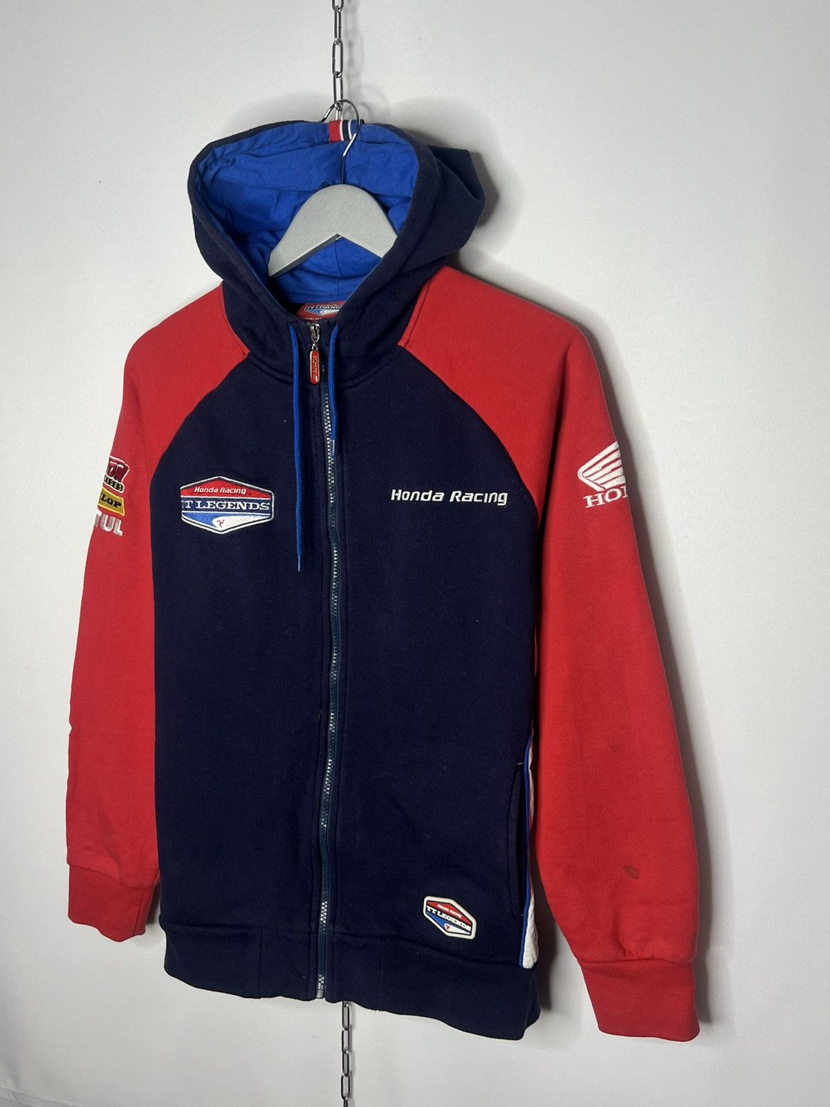 Honda × Vintage 🏎️Vintage Honda Racing TT Legends Full Zip Sponsors Hoodie🏎️ Size US S / EU 44-46 / 1 - 3 Thumbnail