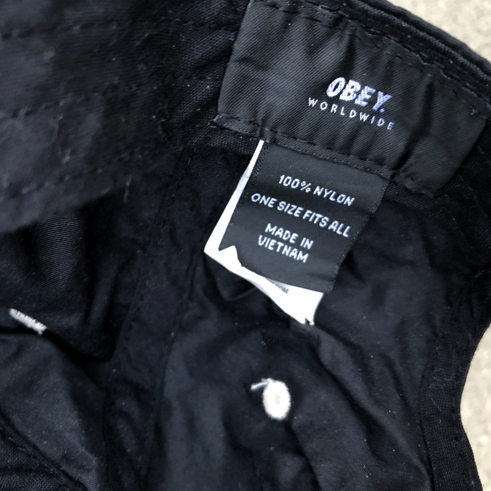 Obey OBEY Hat Low Profile Retro Cap Adjustable Nylon Strapback WORLD DOMINANCE Men's Size ONE SIZE - 6 Thumbnail