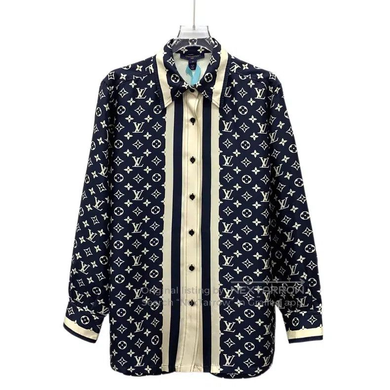 Louis Vuitton Louis Vuitton 23 dark blue logo presbyopic full print mulb Size XS / US 0-2 / IT 36-38 - 1 Thumbnail