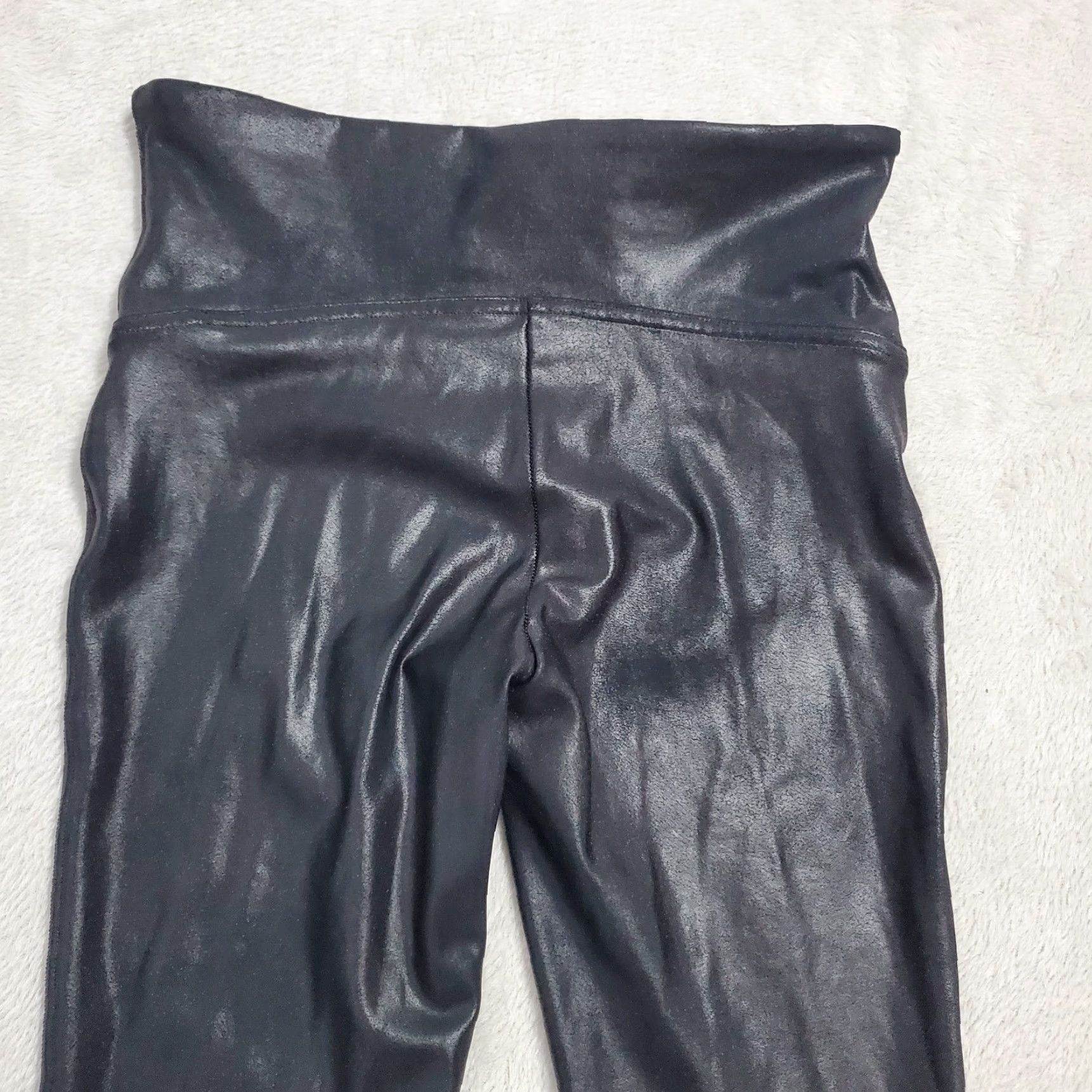 Spanx Spanx Leggings Women Hi Rise Black Faux Leather Pull On Ankle Stretch Size M Size 32" / US 10 / IT 46 - 5 Thumbnail