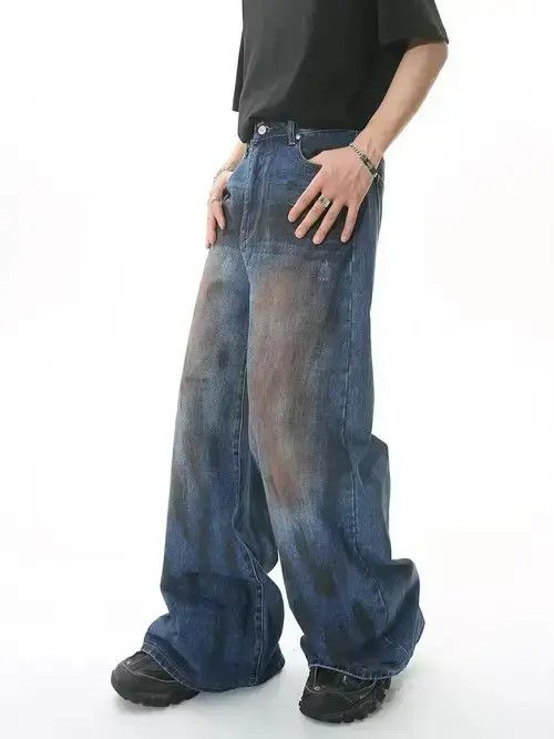 VIBE fade flared washed paint jeans Size US 32 / EU 48 - 2 Thumbnail