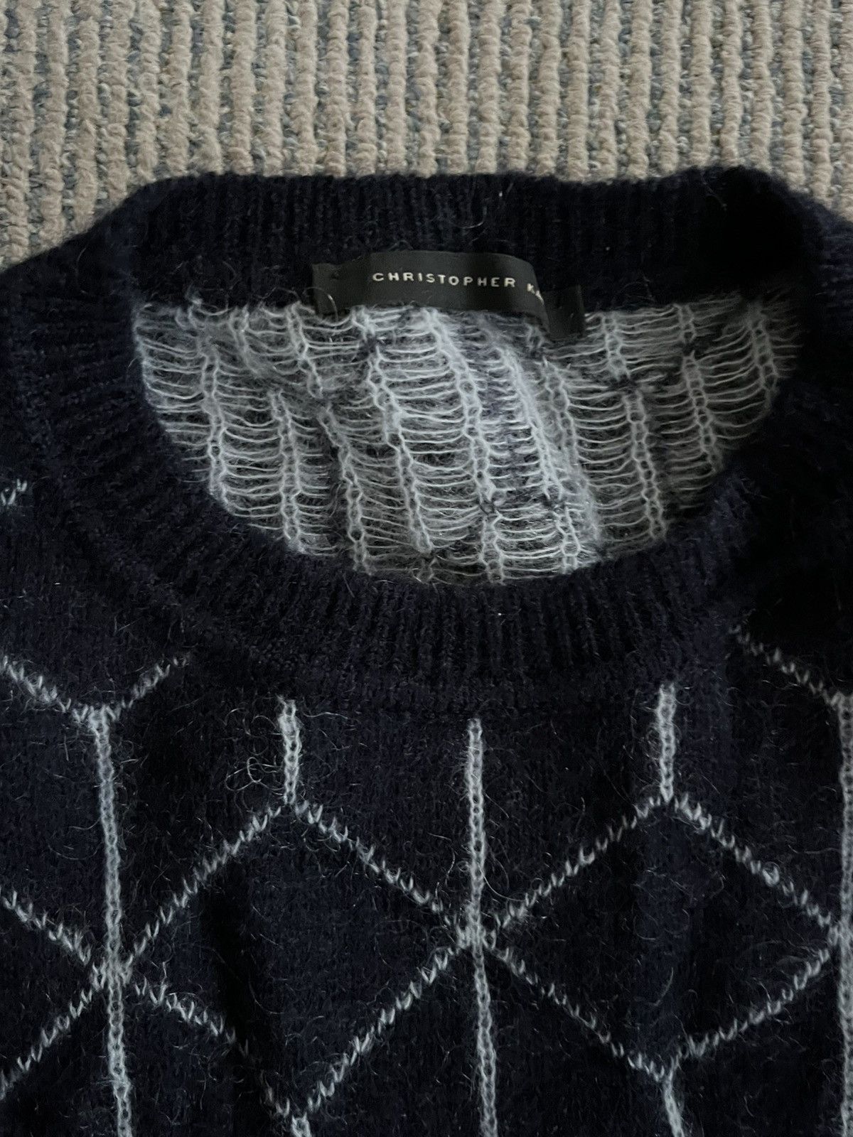 Christopher Kane Geometric Pattern Mohair Knit Jumper Size US M / EU 48-50 / 2 - 2 Thumbnail