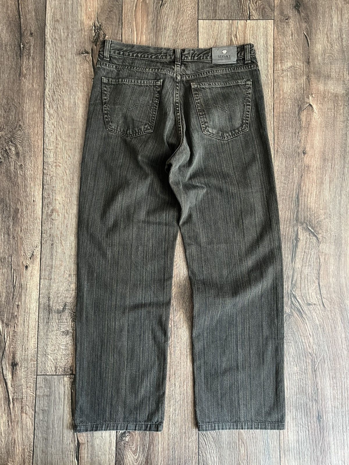 Versace × Versace Jeans Couture Made In Italy Vintage Versace Jeans Couture Striped Denim Size US 34 / EU 50 - 16 Thumbnail