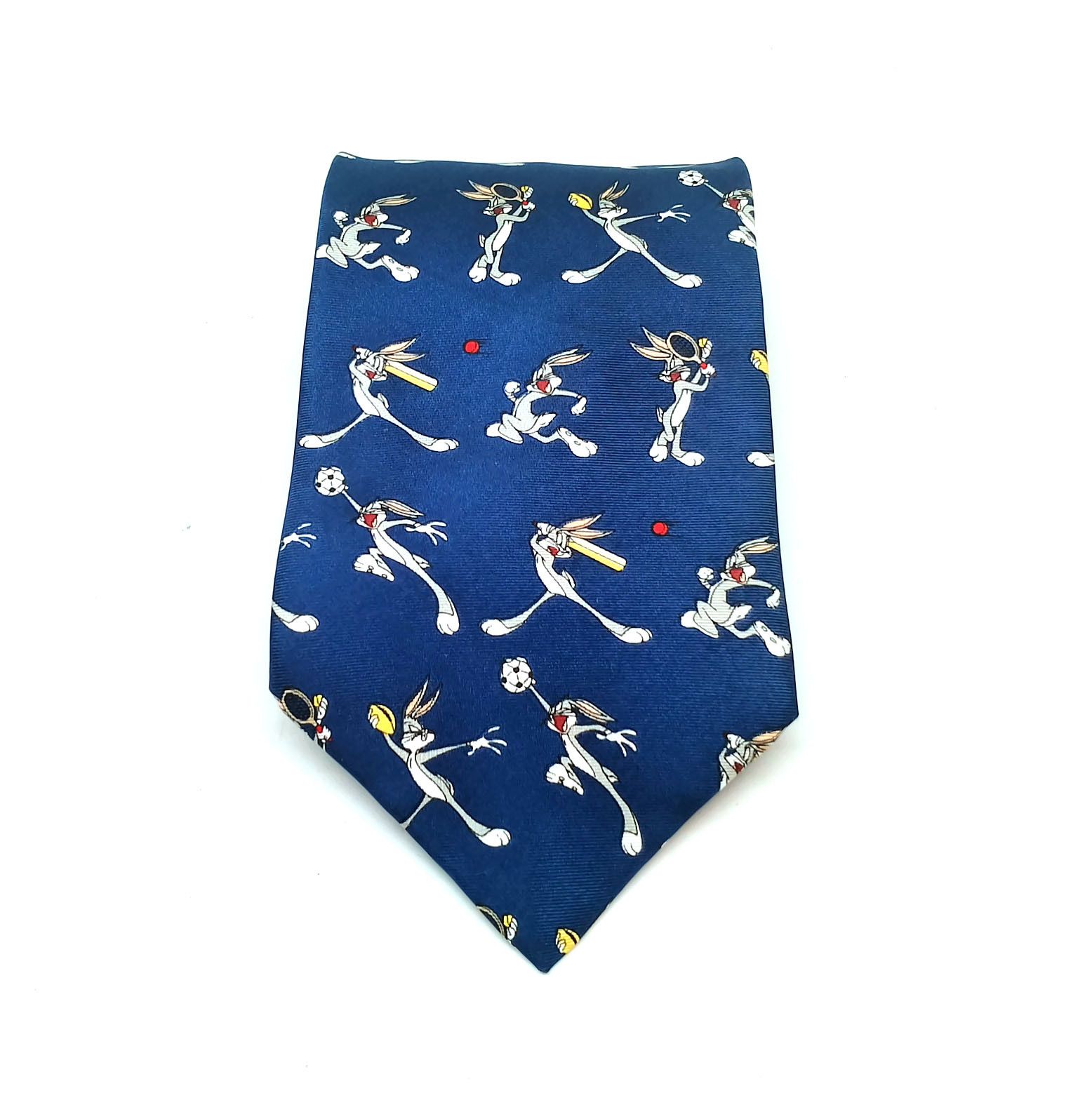 Other Vintage 1993 Tie Rack Looney Tunes Silk Tie Size ONE SIZE - 1 Thumbnail