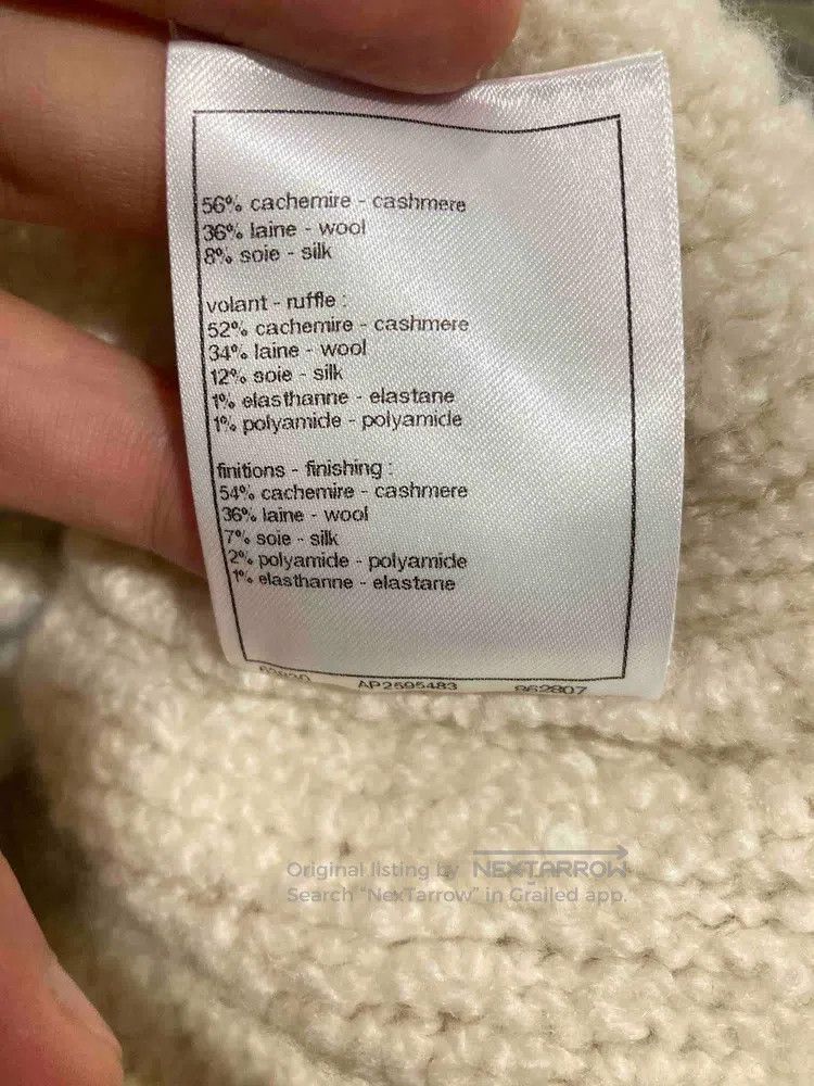 Chanel Chanel Two-pocket sweater with milky white flowers Size XS / US 0-2 / IT 36-38 - 8 Thumbnail