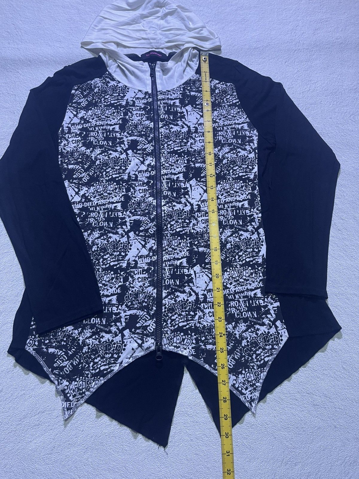 Hysteric Glamour Y2K ALGONQUINS long sleeve tshirt full ziper motif Size US M / EU 48-50 / 2 - 7 Thumbnail