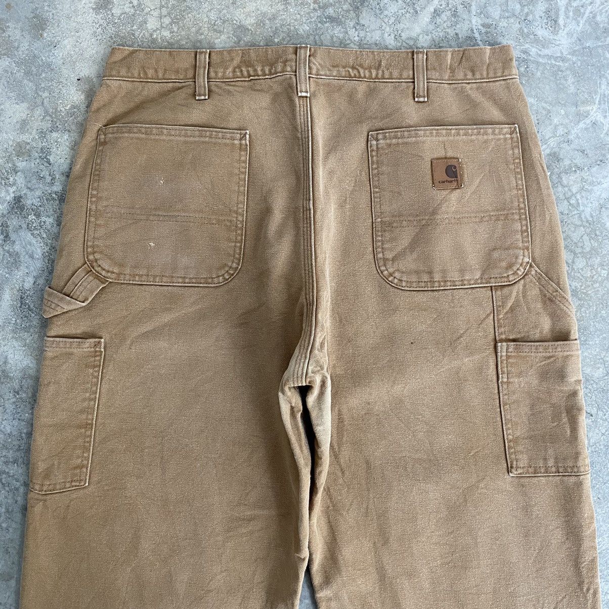 Carhartt Vintage Carhartt Blanket Lined Tan Carpenter Work Pants Size US 35 - 21 Thumbnail
