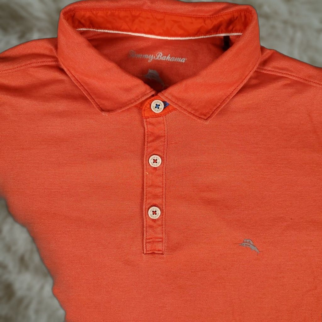 Tommy Bahama VINTAGE Tommy Bahama Polo Shirt Mens Large Red Marlin Casual Short Sleeve Shirt Adult Large Red Tommy Bahama Polo Mens Size US L / EU 52-54 / 3 - 1 Thumbnail