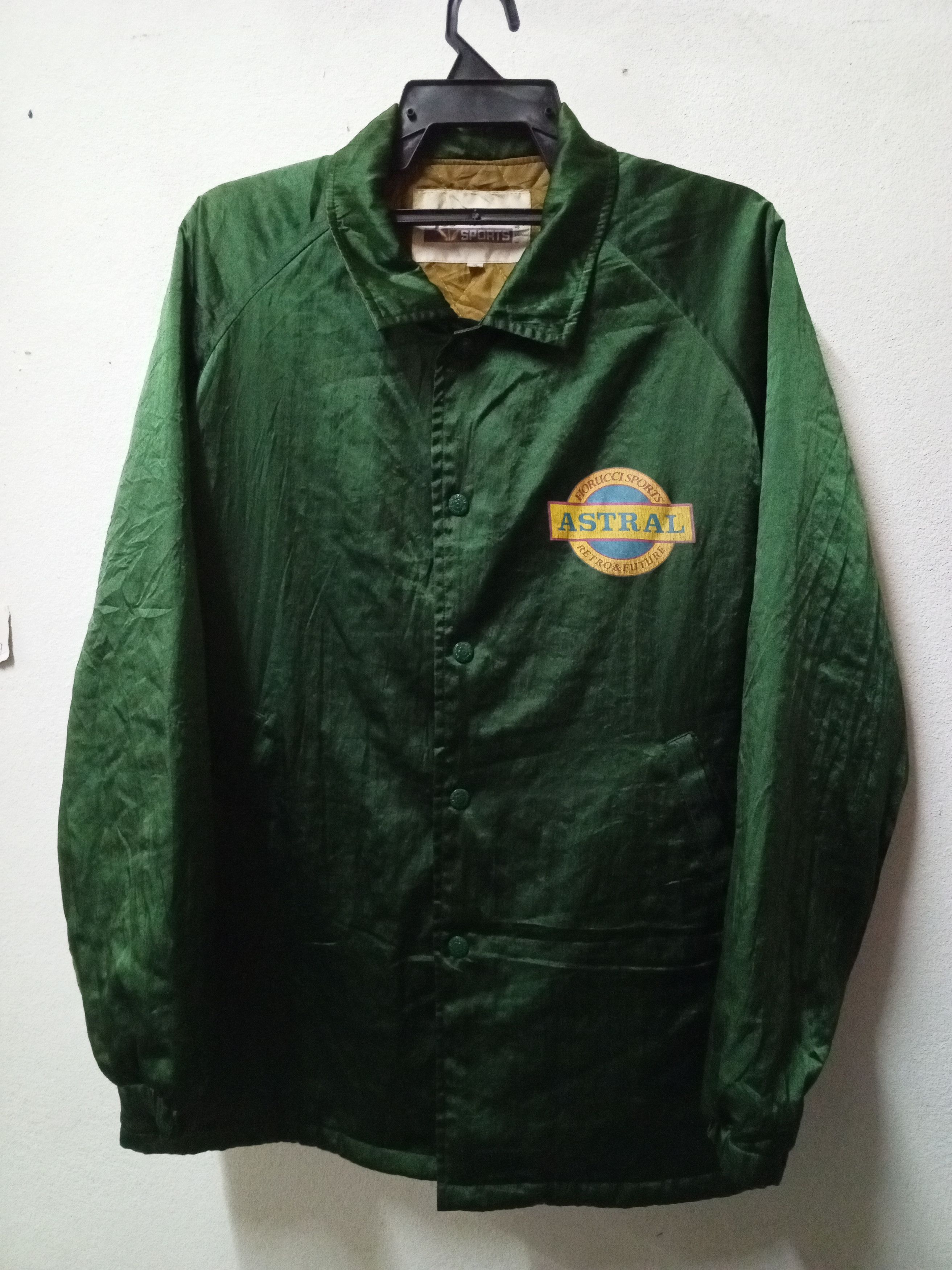Fiorucci vintage 70s FIORUCCI SPORT ITALY COACH JACKET GREEN Size US XL / EU 56 / 4 - 3 Thumbnail